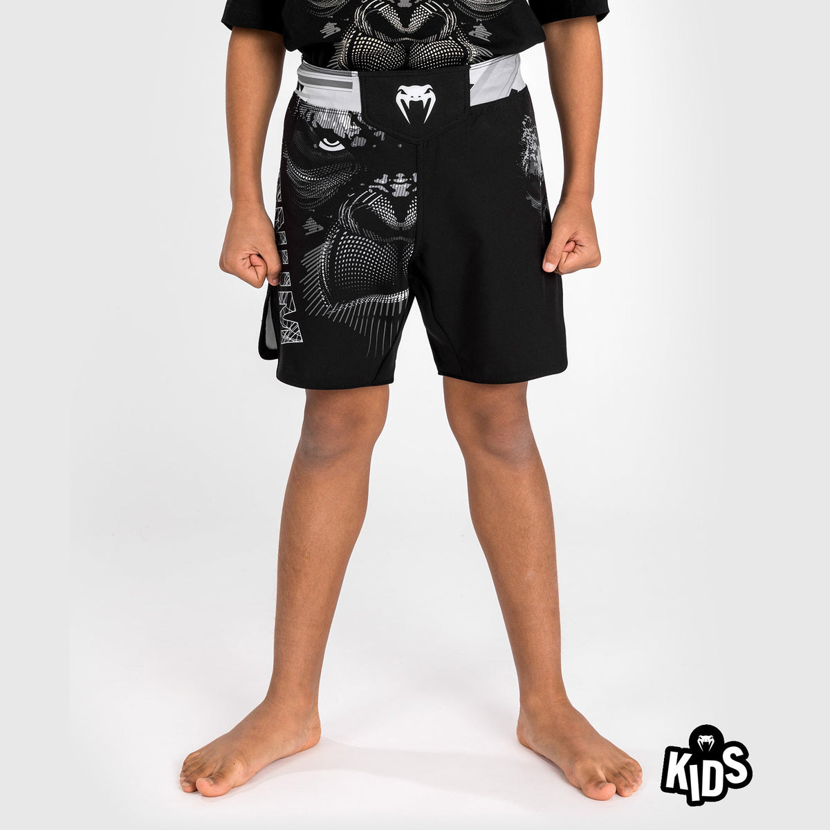 Short de combat Kids Venum Gorilla Jungle - Noir/Blanc - product-type_Shorts de MMA