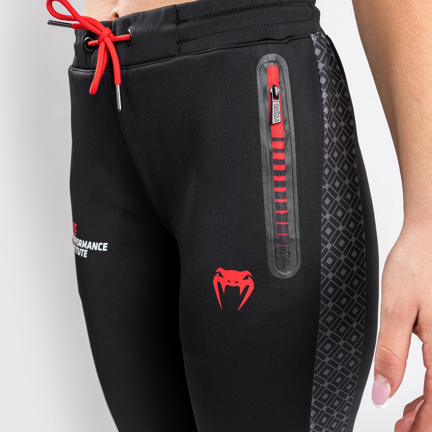 Pantalon de jogging UFC Venum Performance Institute - Pour Femmes - Noir/Rouge - product-type_Pantalons de jogging