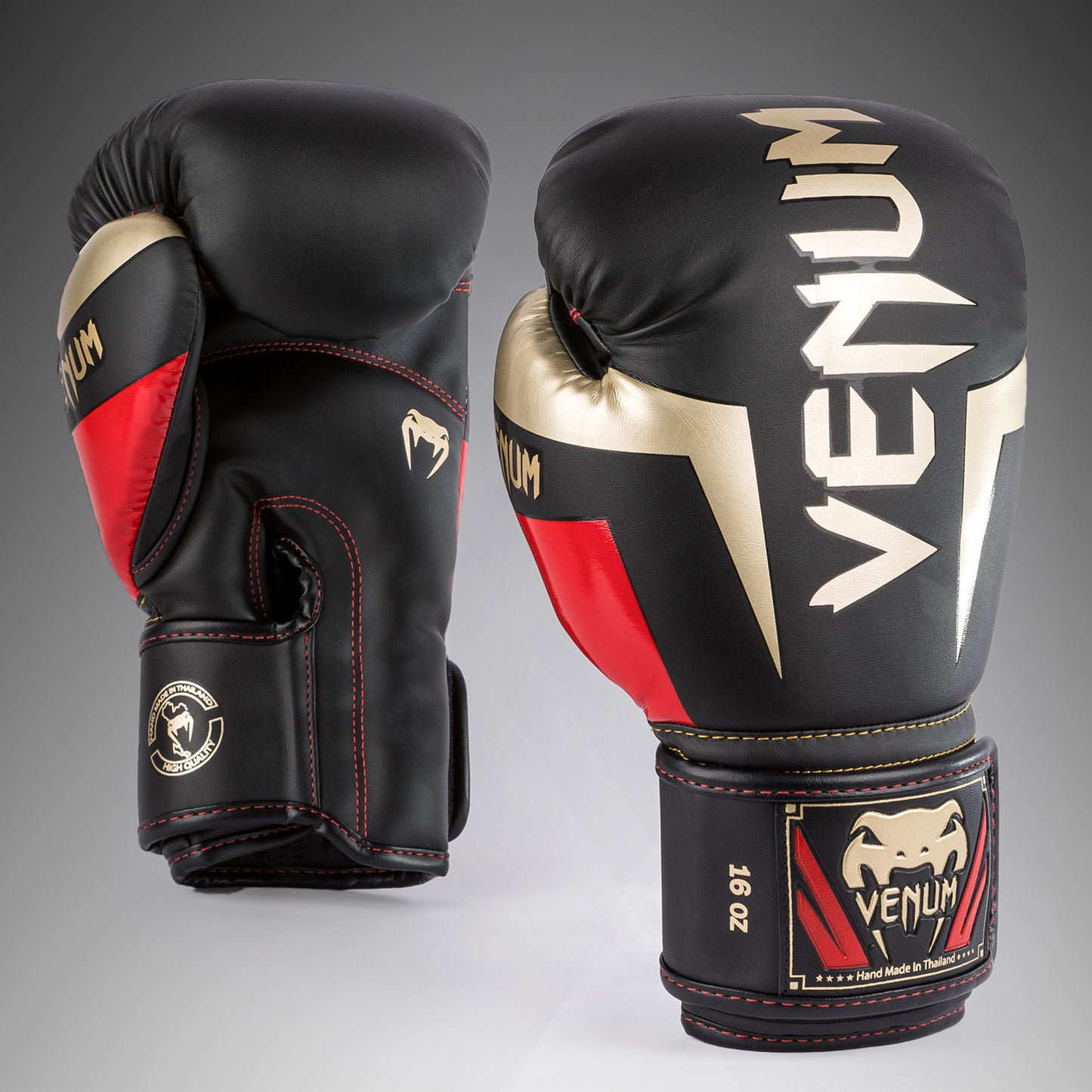 Gants de boxe Venum Elite - Noir/Or/Rouge - product-type_Gants de boxe