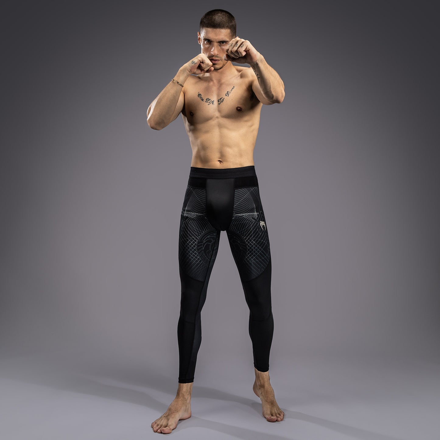 Pantalon de Compression Venum G-Fit Air pour Hommes - Noir Intense/Sable Désert - product-type_Pantalons de Compression