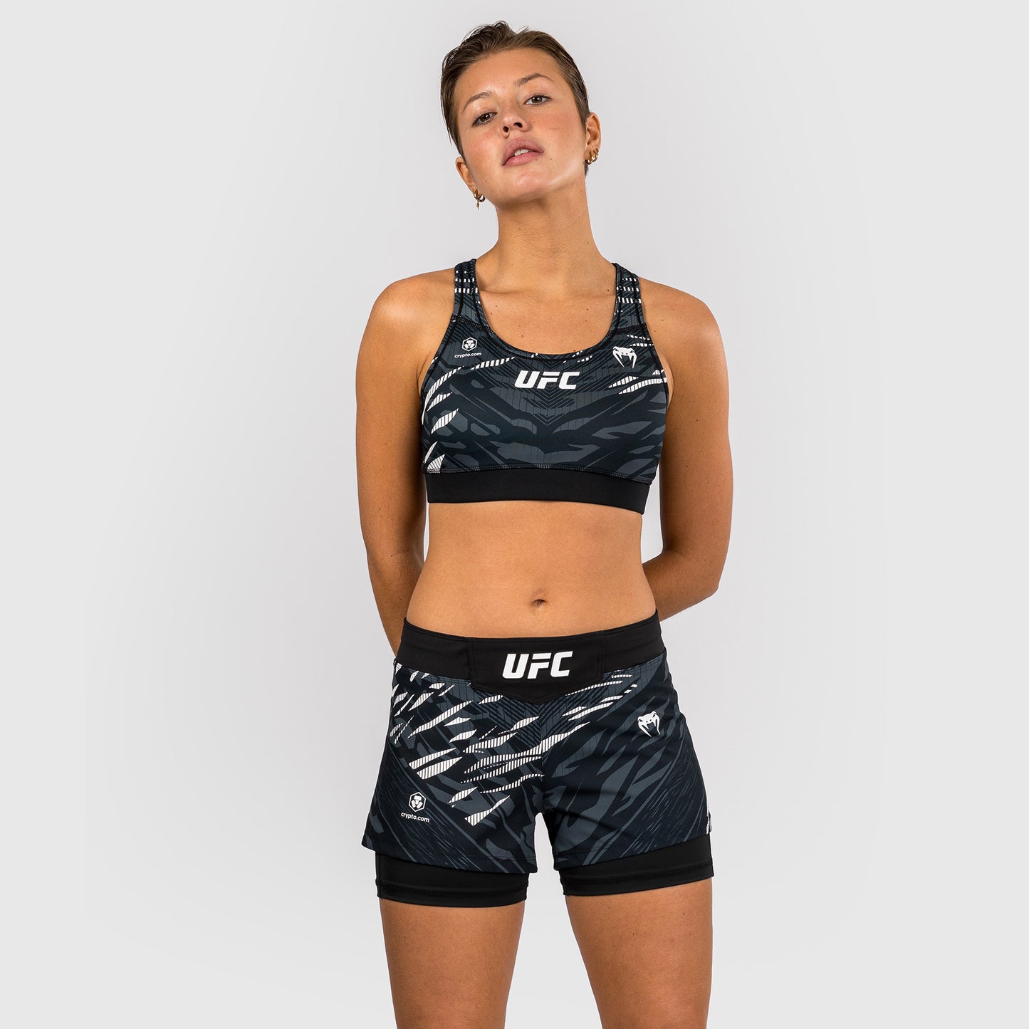 Shorts de Combat pour Femmes UFC Fusion by Venum Personnalisé Authentic Fight Night - Noir - product-type_Shorts de MMA