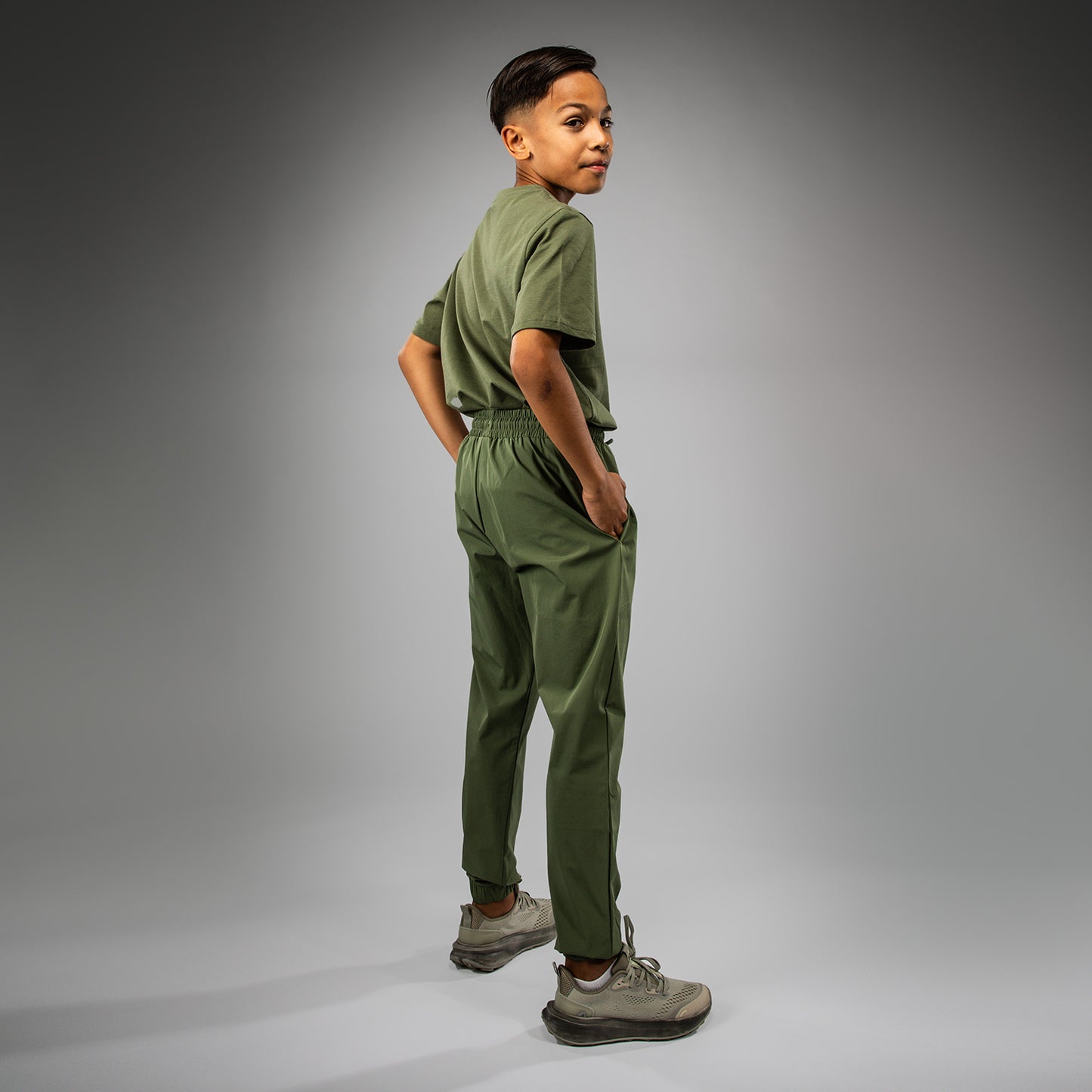 Jogging pour Enfants Venum Vectra - Vert Militaire/Orange - product-type_Pantalons de jogging