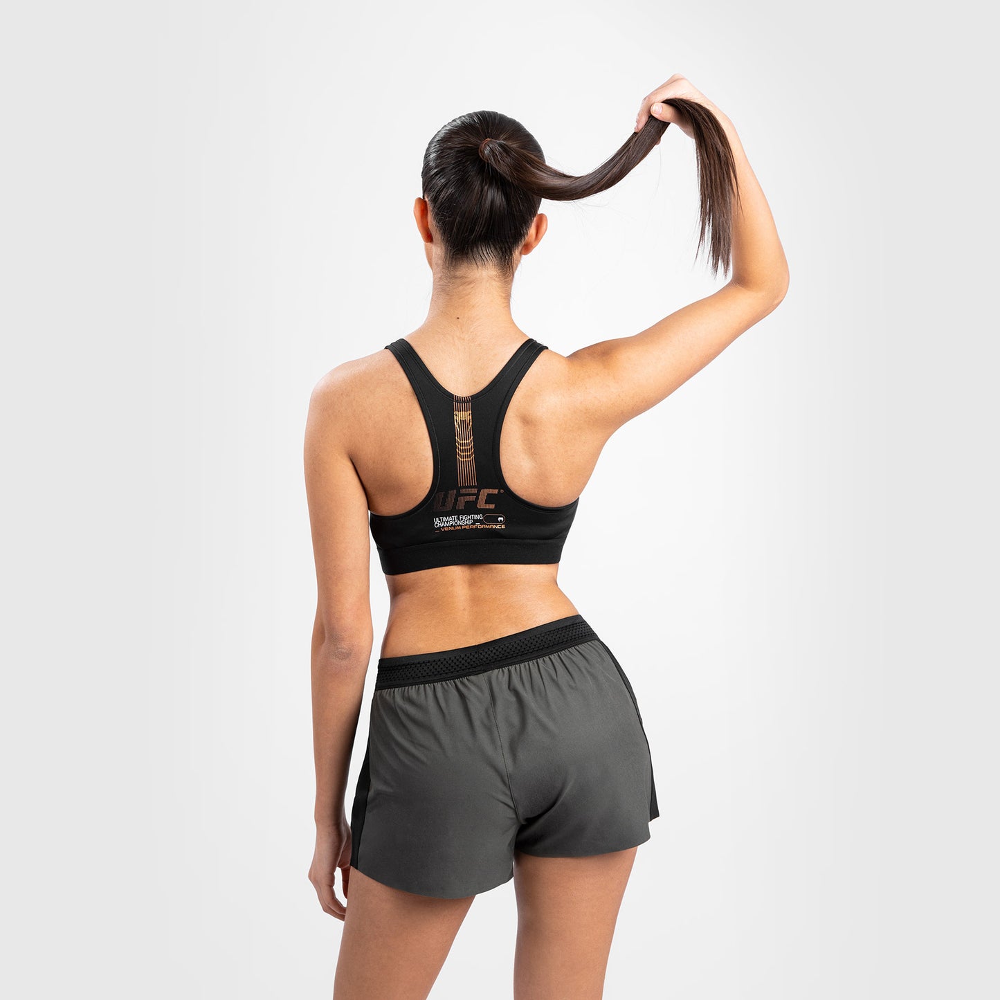 Brassière de sport pour Femmes UFC Adrenaline by Venum Fight Week - Khaki/Bronze - product-type_Brassières de sport