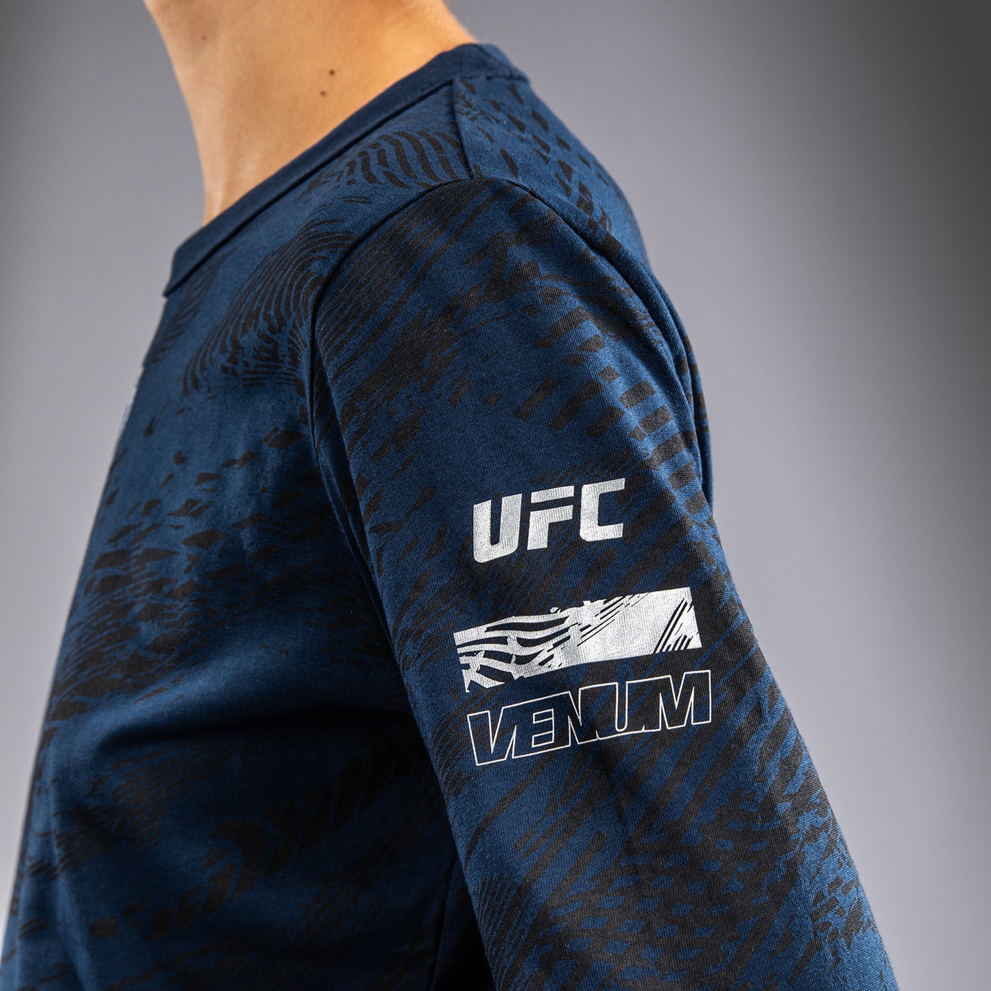 T-shirt en Coton à Manches Longues pour Femmes UFC Fusion by Venum Fight Week - Bleu Océanique - product-type_T-Shirts