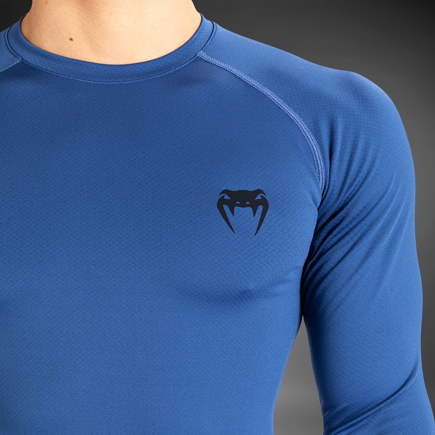 Rashguard à manches longues pour hommes Venum Contender - Bleu - product-type_T-Shirts de Compression