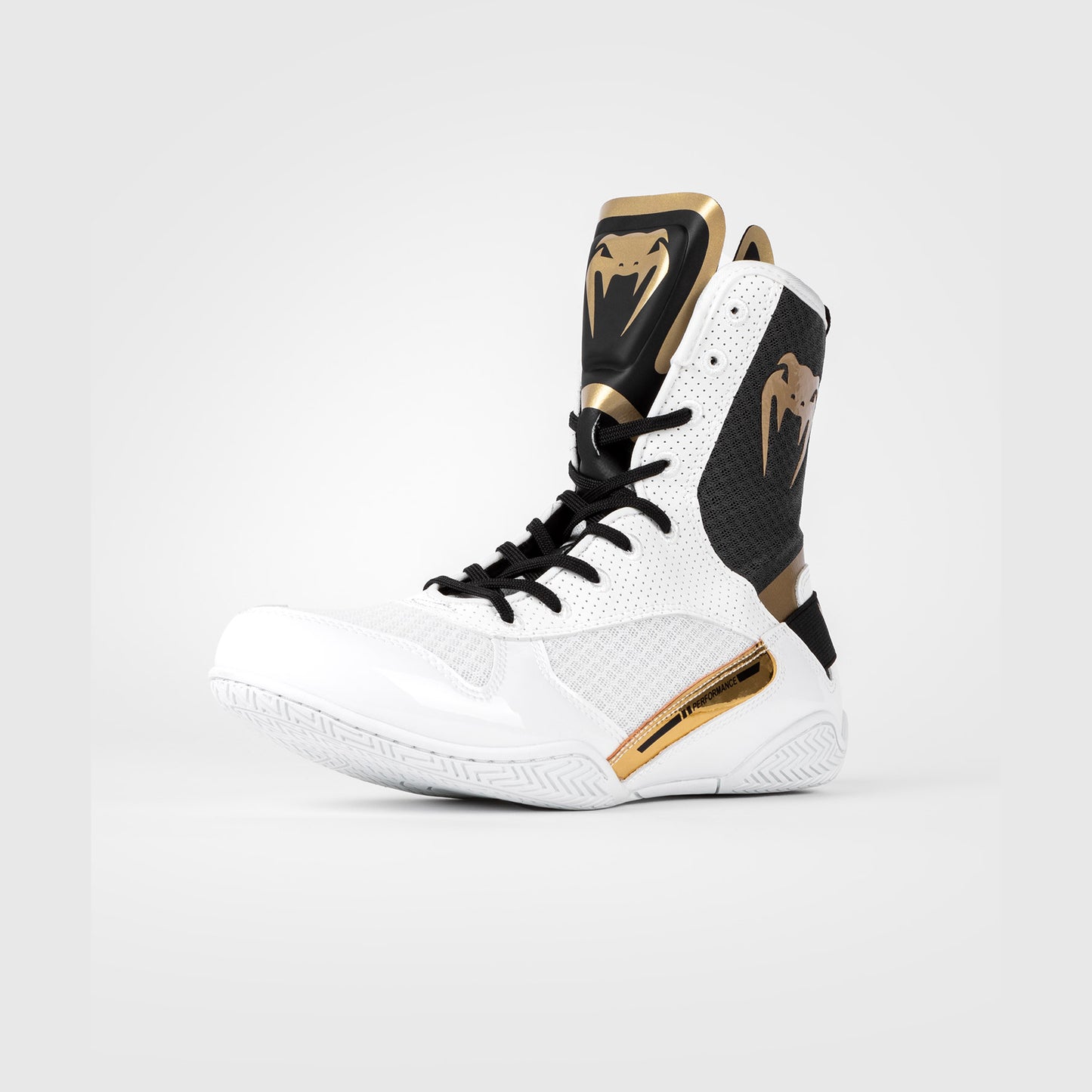 Chaussure de Boxe Venum Elite - Blanc/Noir/Or - product-type_Chaussures de boxe