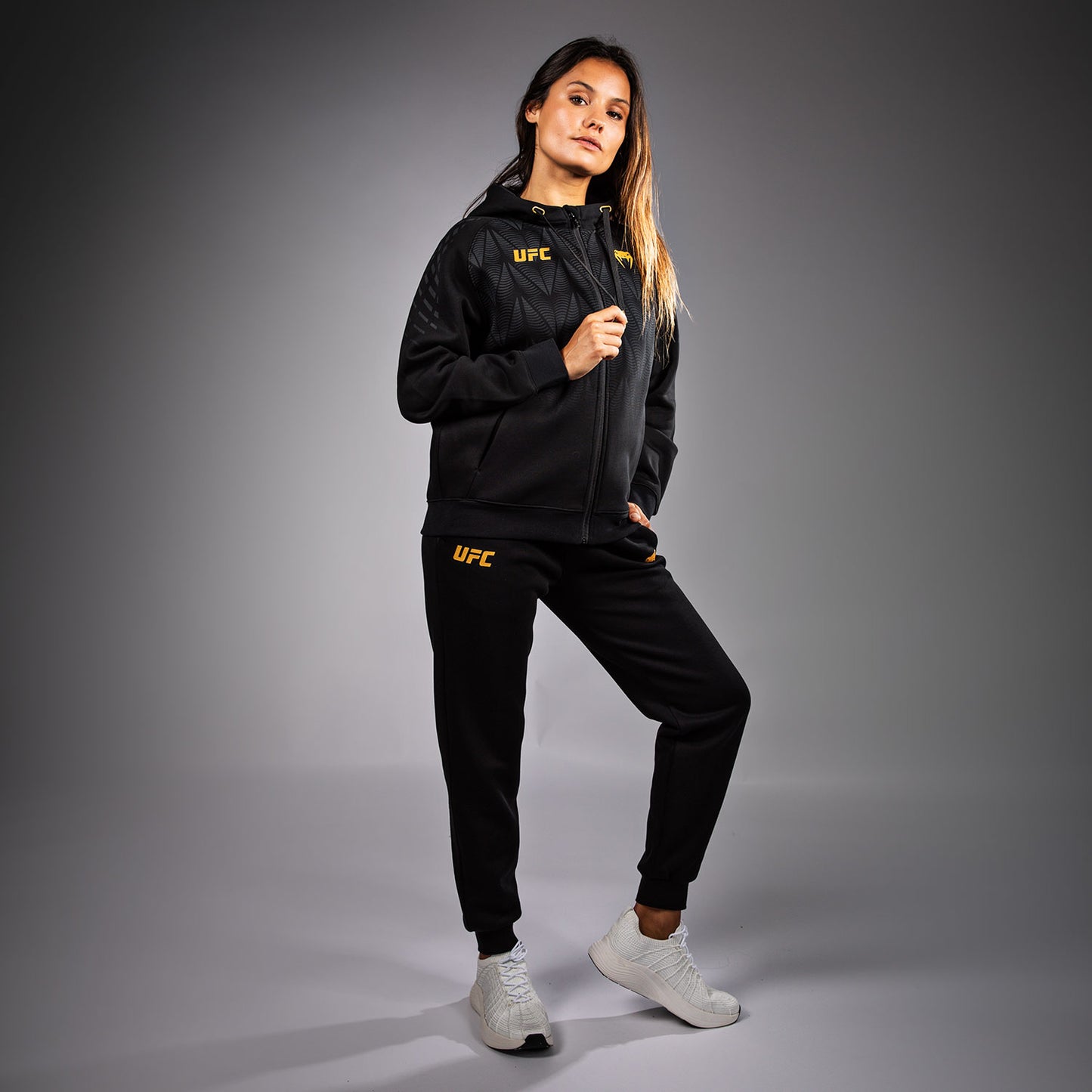 Sweat à capuche zippé Femme UFC Zenith by Venum Replica - Champion