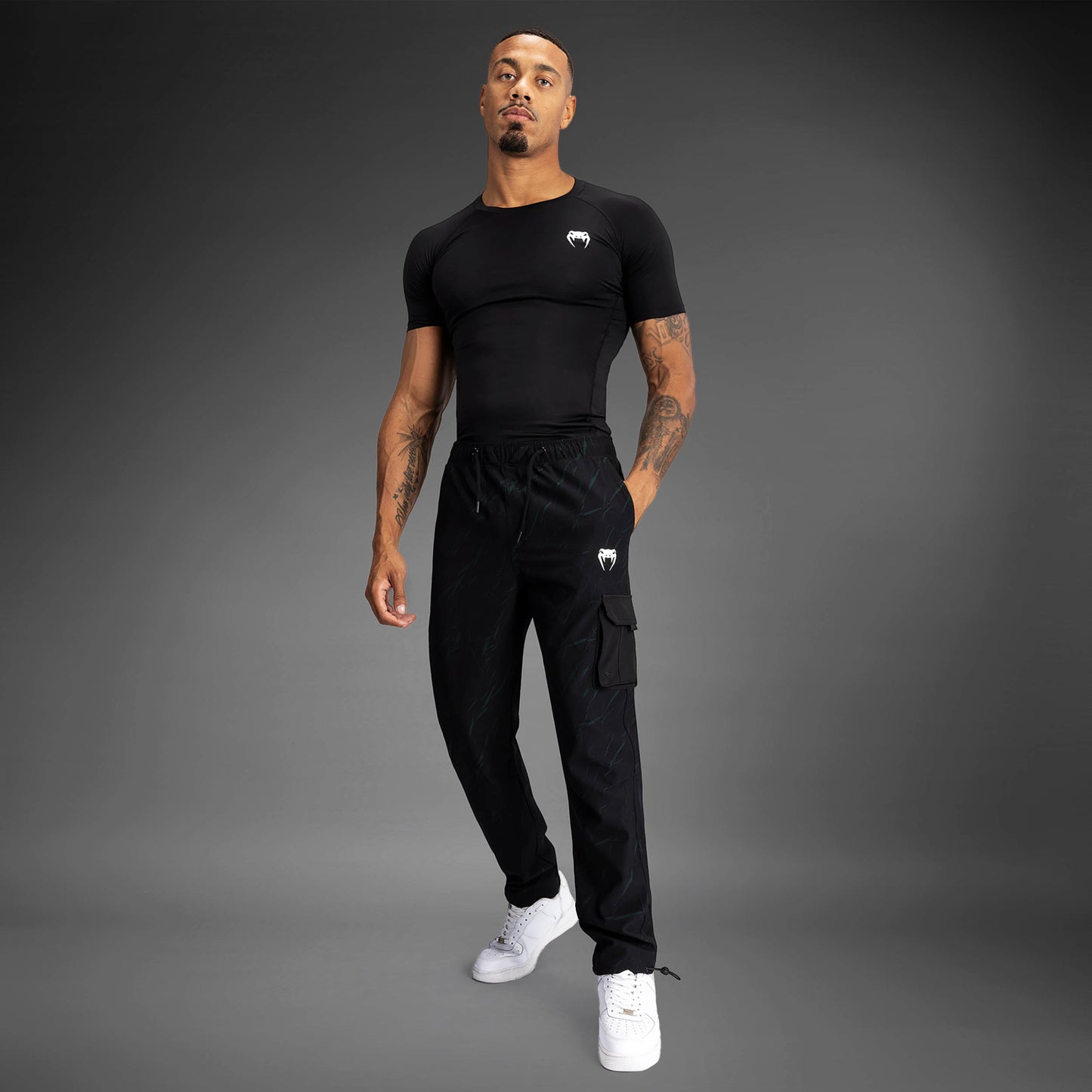 Jogging pour Hommes Venum Trooper - Noir/Vert - product-type_Pantalons de jogging