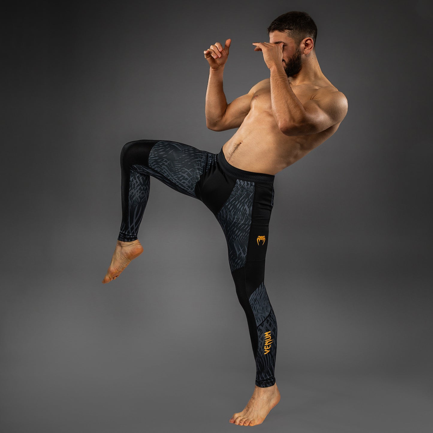 Pantalon de compression Venum x Chimaev - Noir/Gris - product-type_Pantalons de Compression