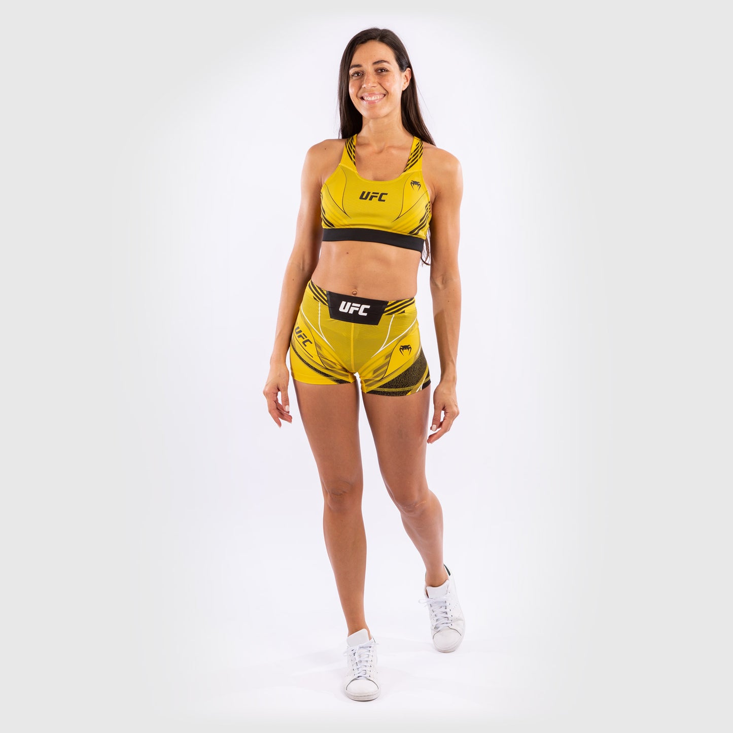 Short de compression pour Femmes UFC Venum Authentic Fight Night - Coupe Courte - Jaune - product-type_Shorts de compression