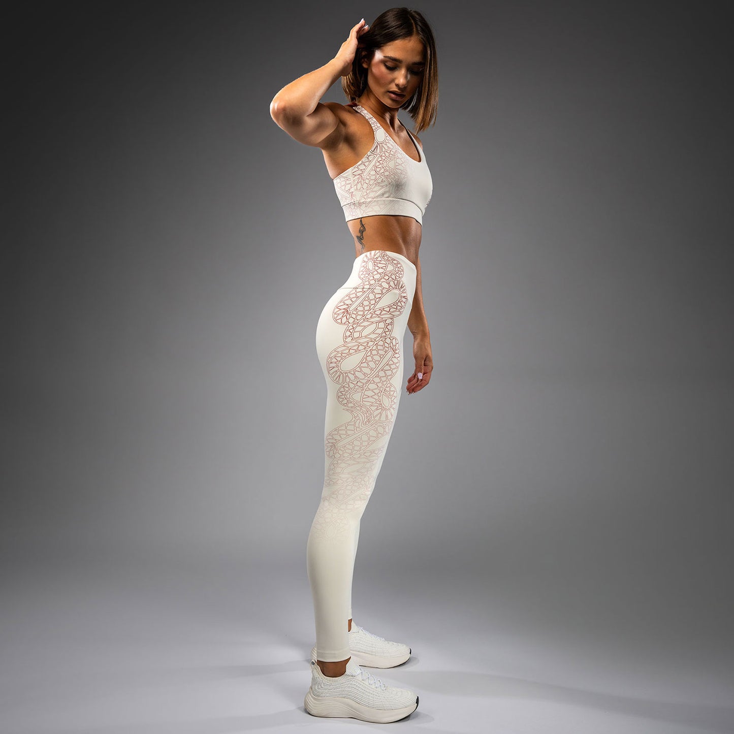 Legging Venum Serpenti – Ivoire/Bordeaux - product-type_Leggings