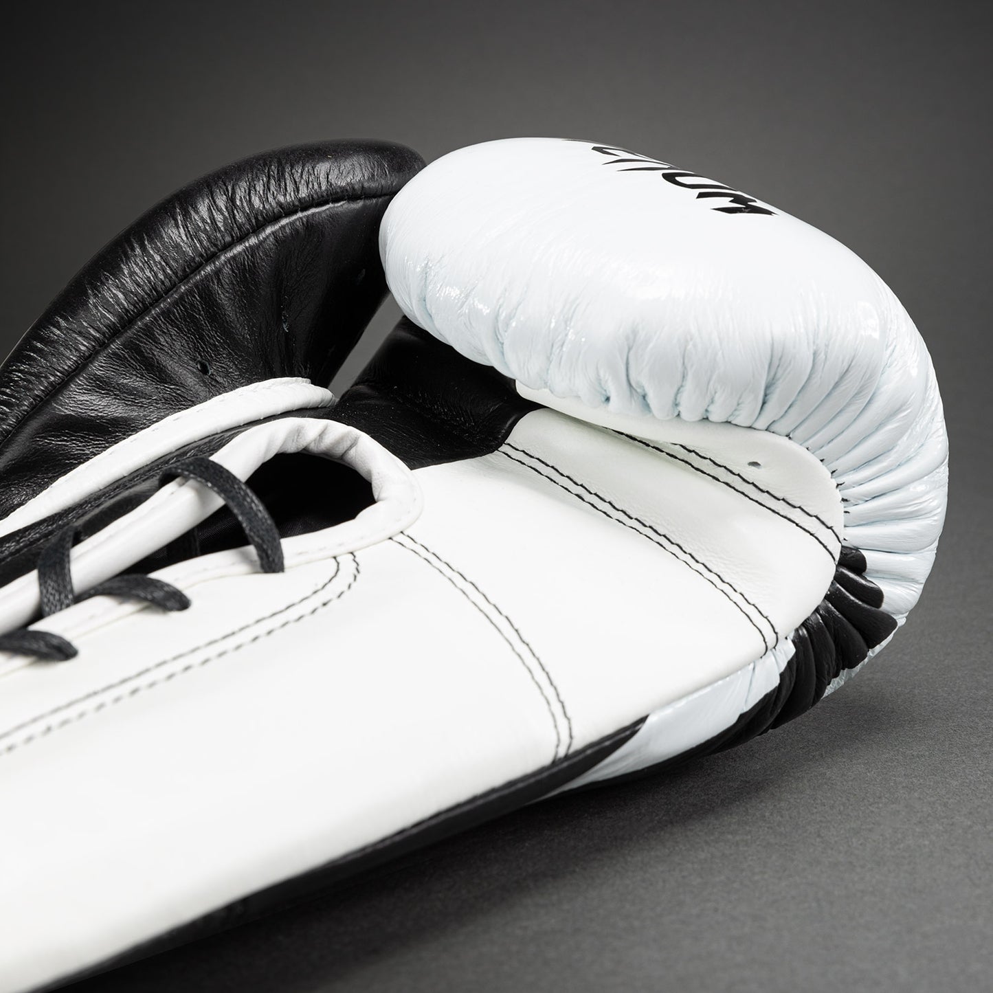 Gants de boxe Venum Hammer Pro avec lacets - Noir/Blanc - product-type_Gants de boxe