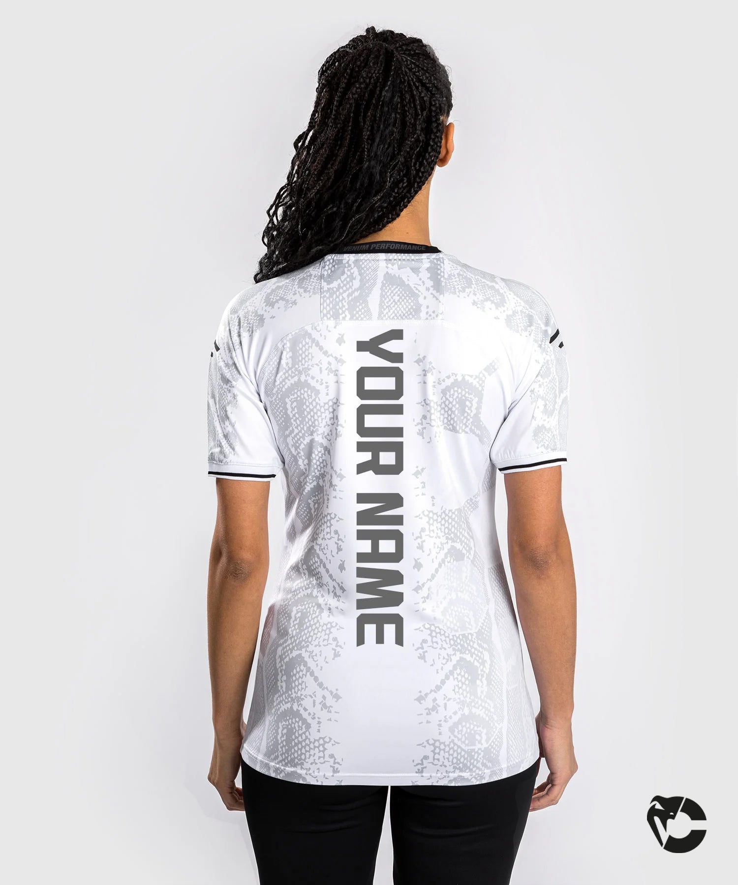 T-shirt Technique Personnalisé pour Femmes UFC Adrenaline by Venum  Authentic Fight Night - Blanc