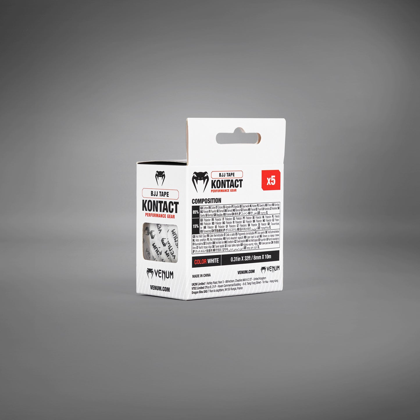 Rouleau de Strap doigt JJB Venum Kontact - Blanc/Noir - product-type_Bandages de JJB