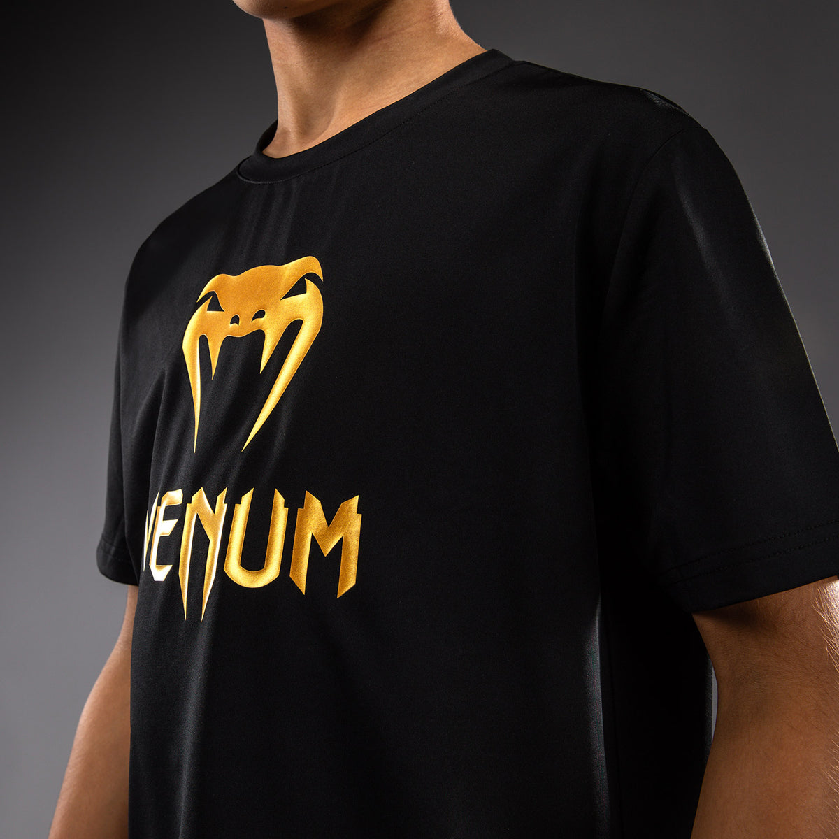 T-shirt Dry Tech Pour Enfant Venum Classic - Noir/Or