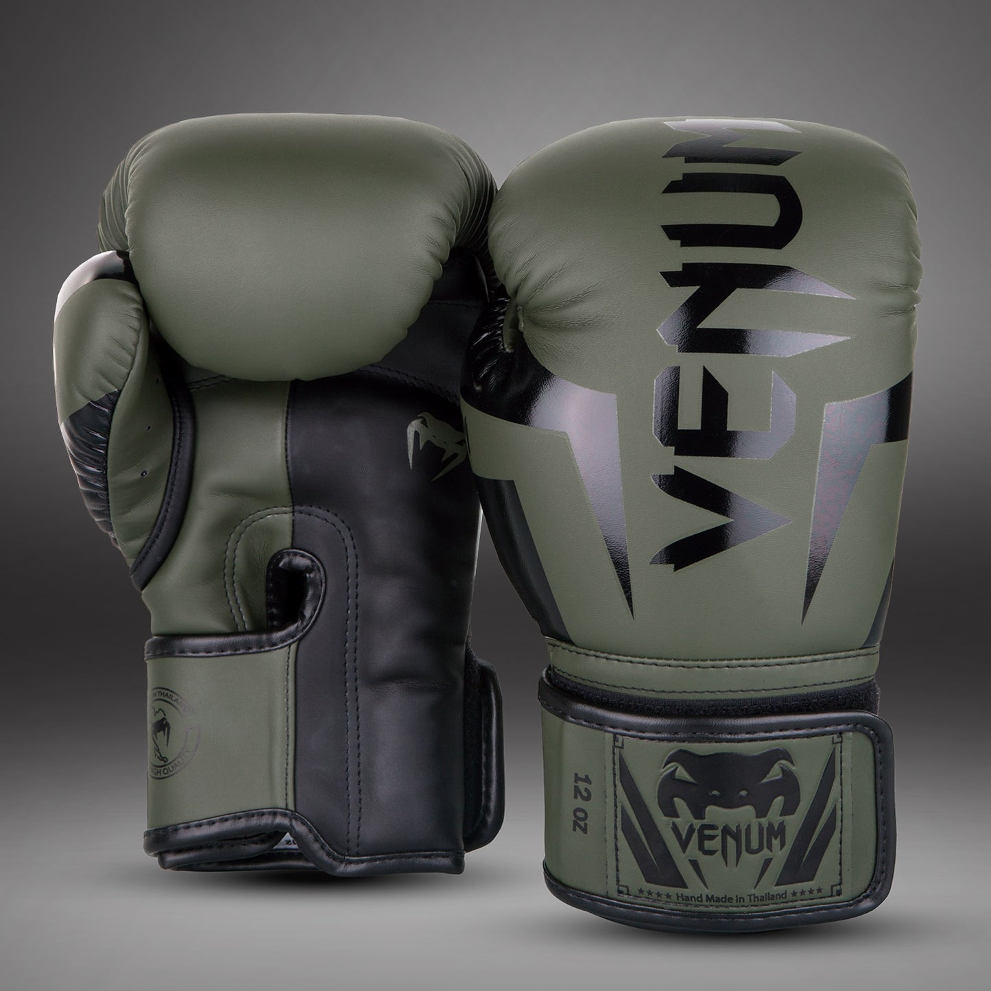 Gants de boxe Venum Elite - Kaki/Noir - product-type_Gants de boxe