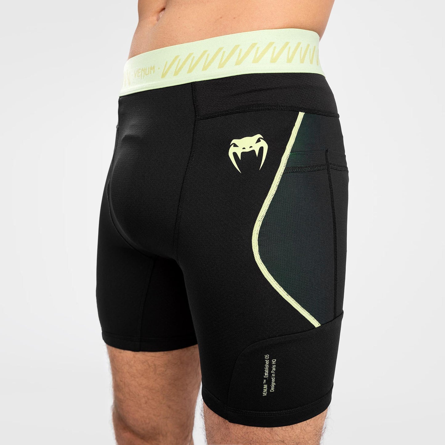 Short de compression pour Hommes Venum Fusion 2.0 - Noir/Jaune - product-type_Shorts de compression