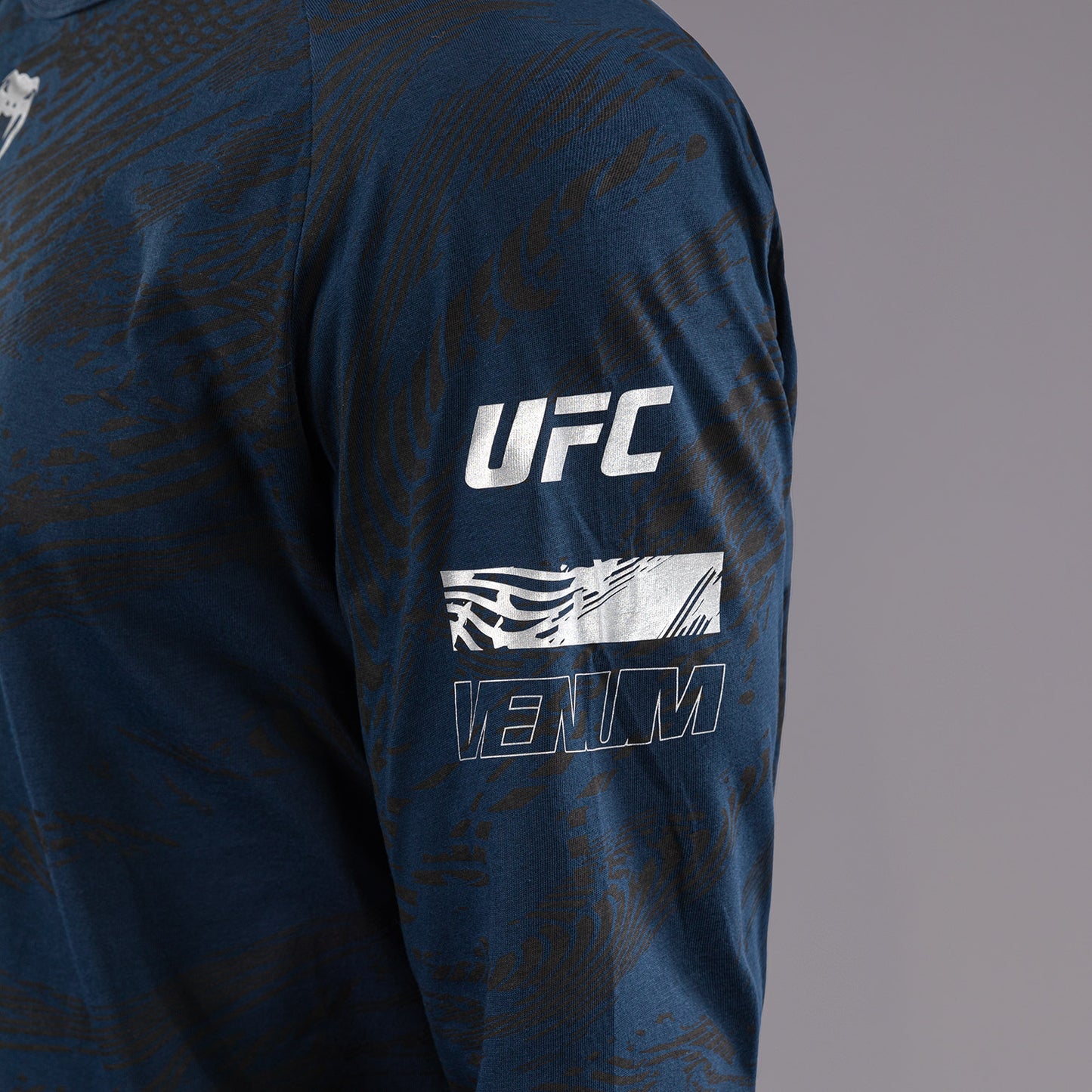T-shirt à Manches Longues pour Hommes UFC Fusion by Venum Fight Week - Bleu Océanique - product-type_T-Shirts