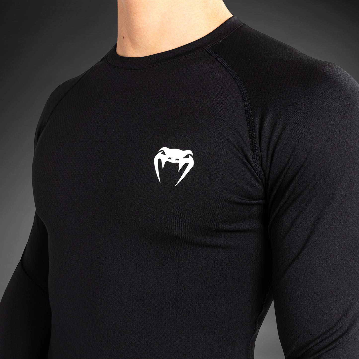 Rashguard à manches longues pour hommes Venum Contender - Noir/Blanc - product-type_T-Shirts de Compression