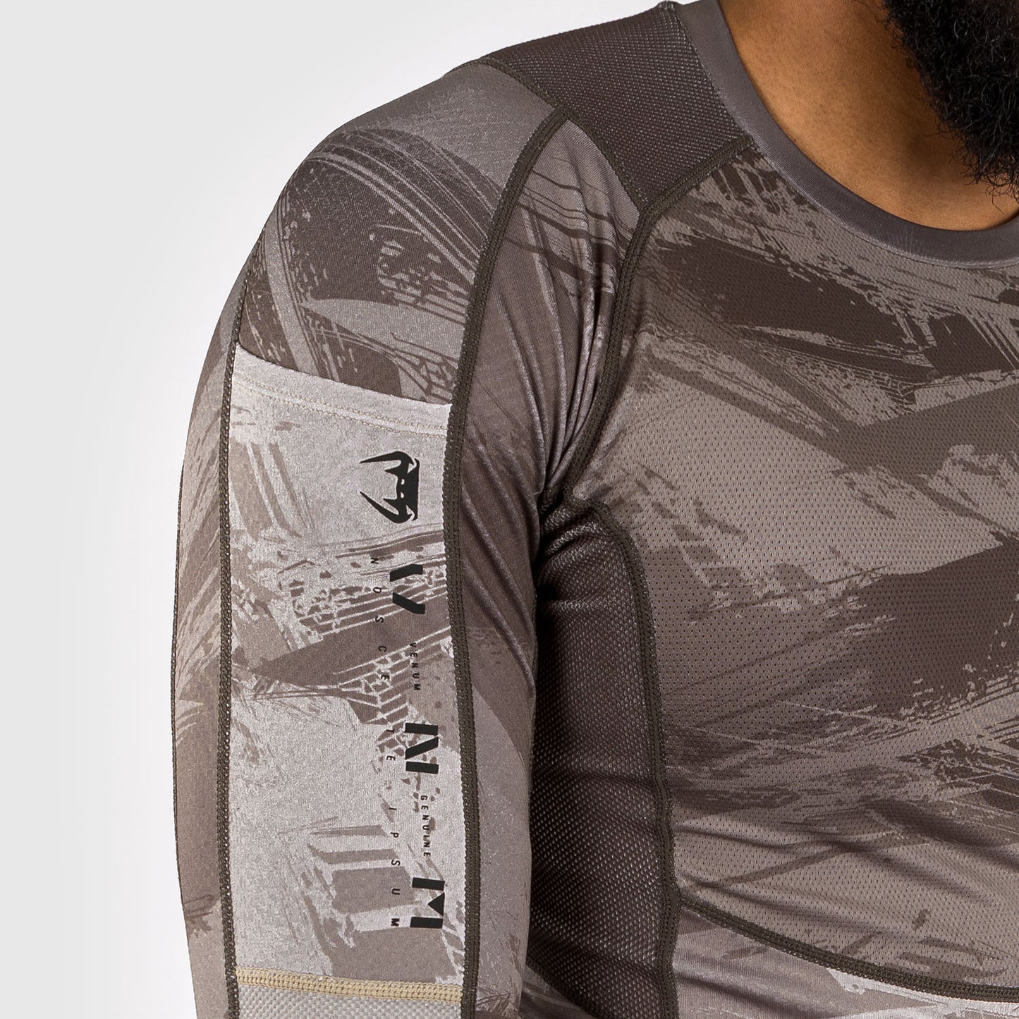 Venum Electron 3.0 Rashguard à manches longues - Sable - product-type_T-Shirts de Compression