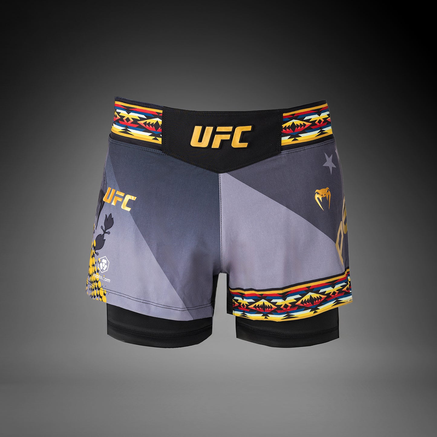 Short de combat court pour femmes UFC Unrivaled by Venum Julianna Peña - Noir - product-type_Shorts de MMA