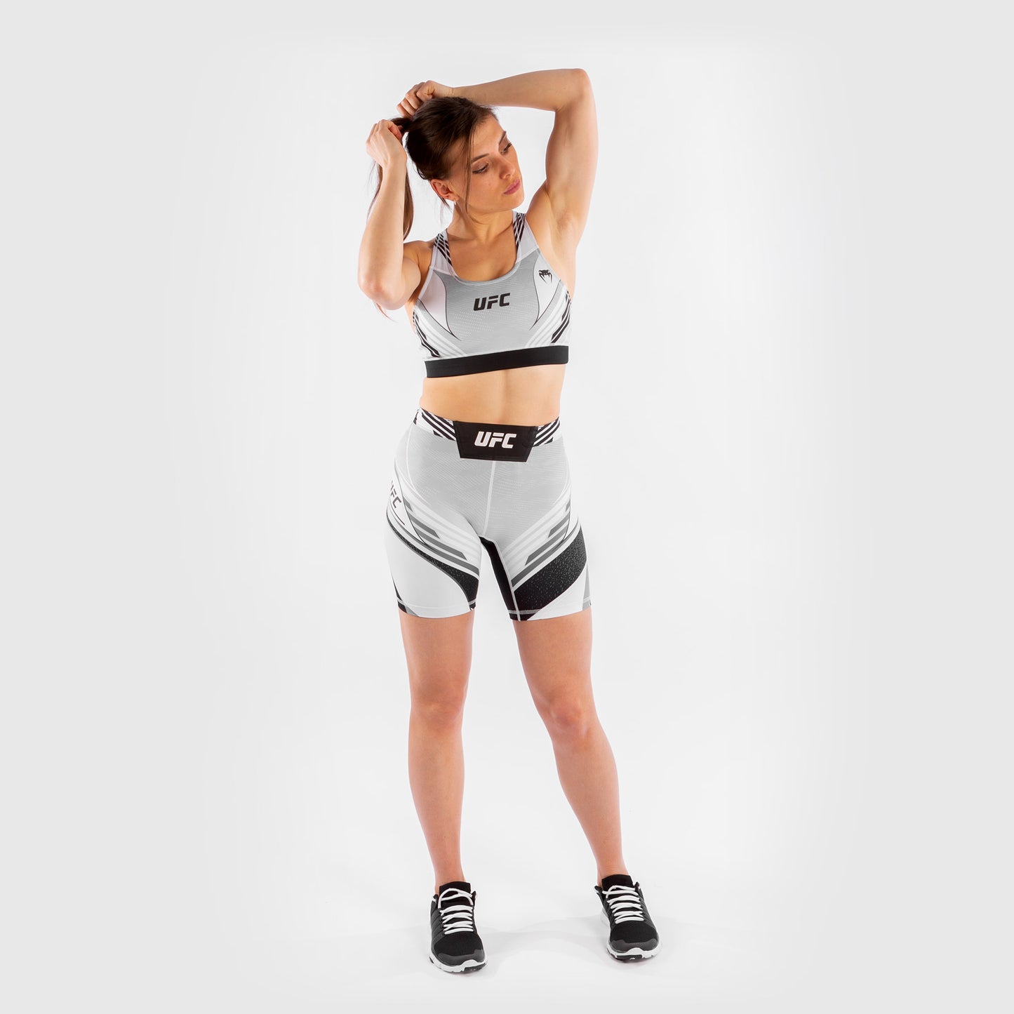 Short de compression pour Femmes UFC Venum Authentic Fight Night - Coupe Longue - Blanc