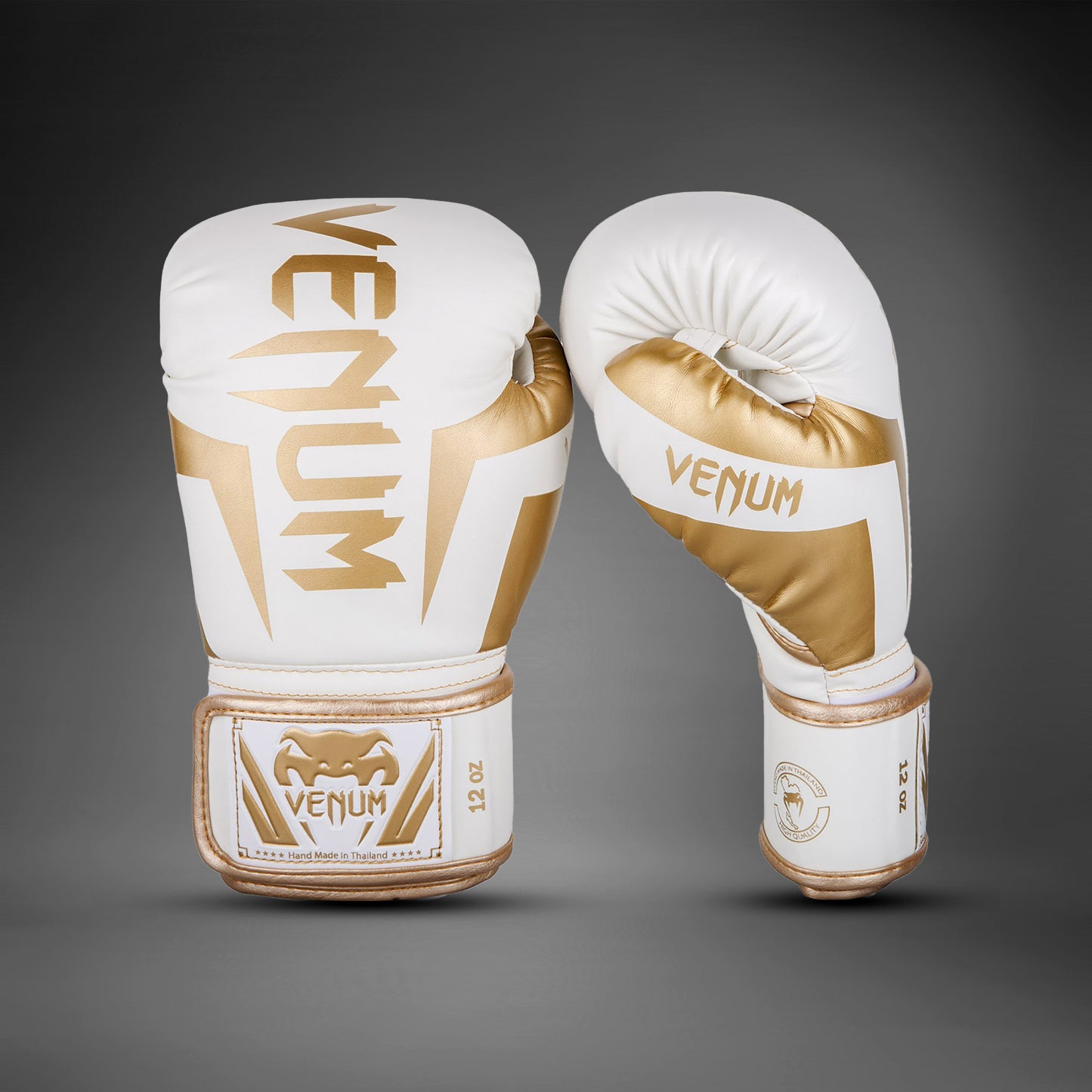 Gants de boxe Venum Elite - Blanc/Doré - product-type_Gants de boxe