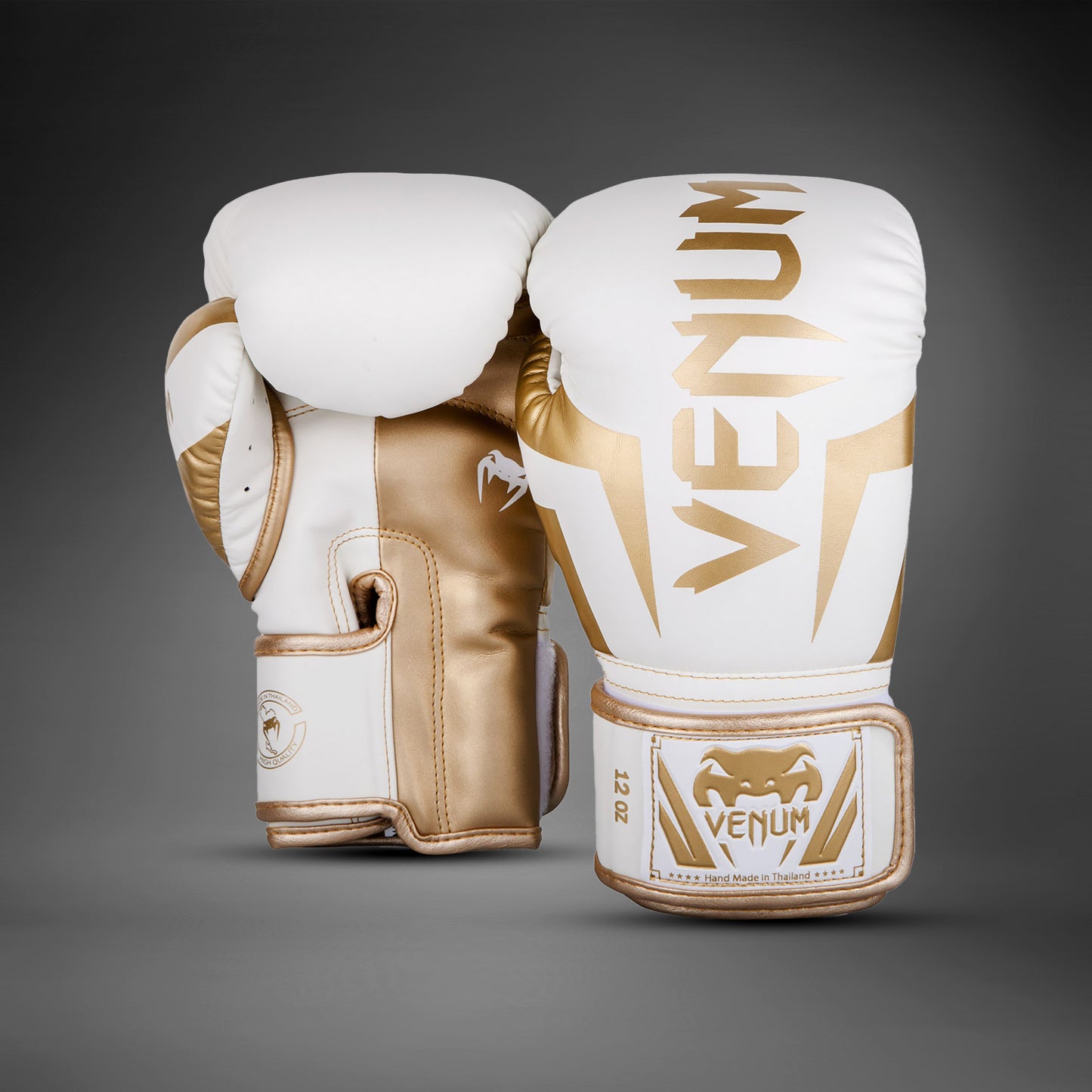 Gants de boxe Venum Elite - Blanc/Doré - product-type_Gants de boxe