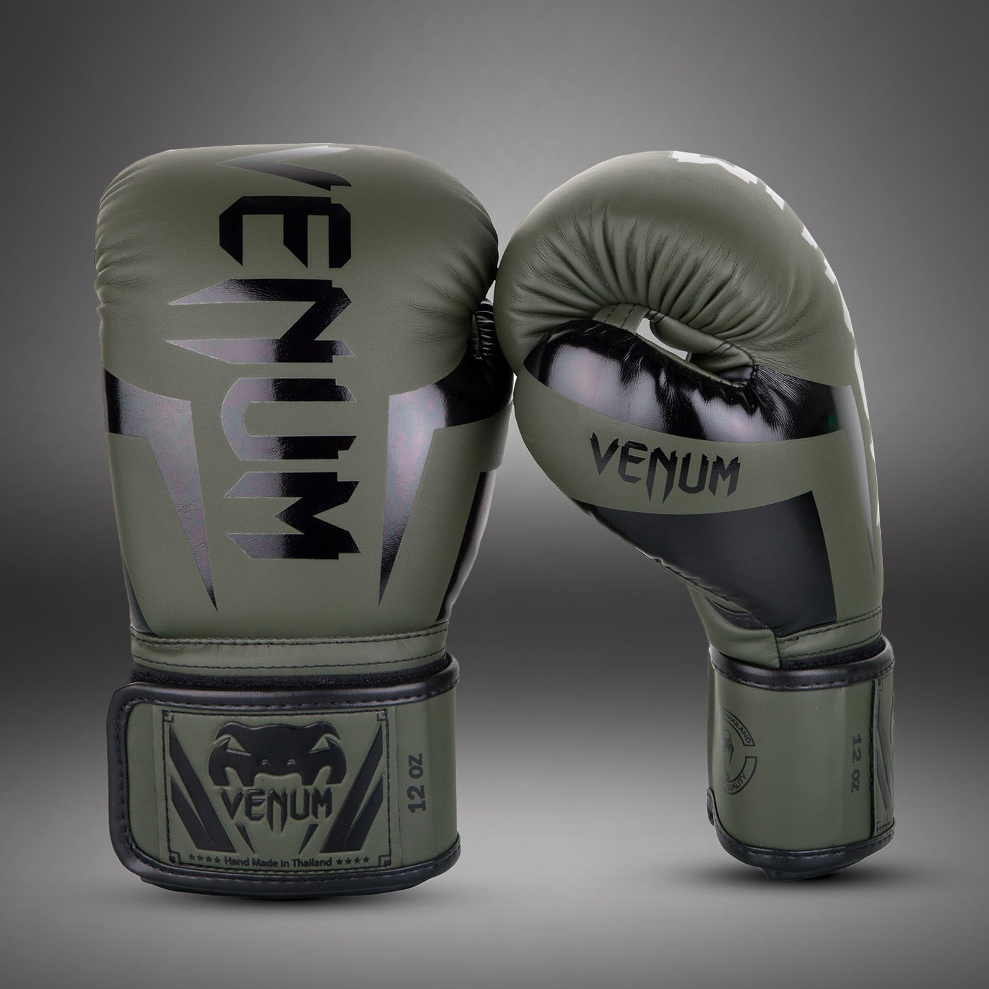 Gants de boxe Venum Elite - Kaki/Noir - product-type_Gants de boxe