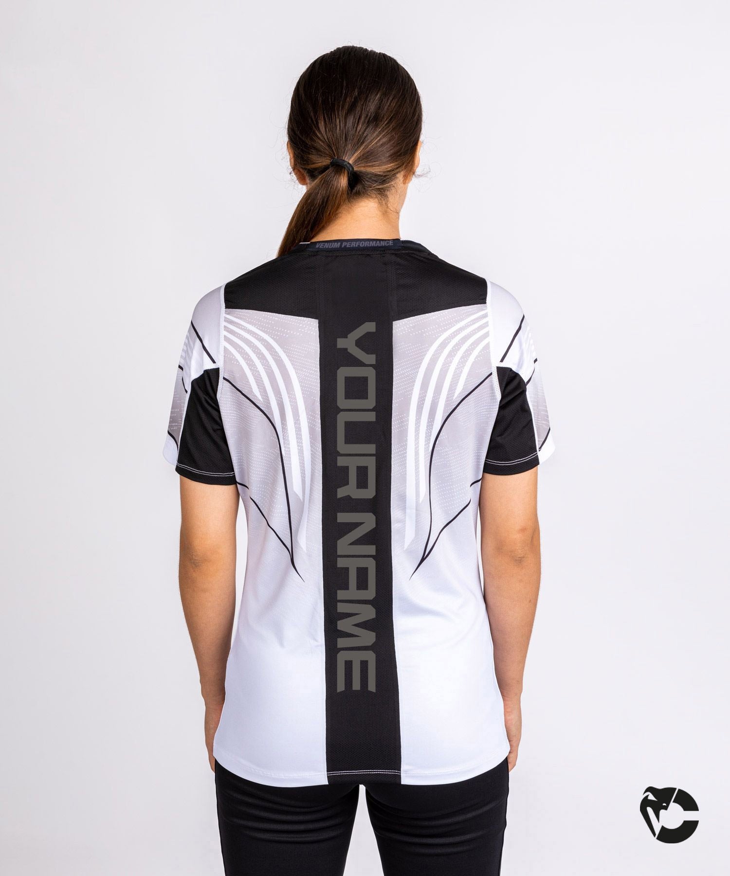 T-shirt Technique Personnalisé pour Femmes UFC Adrenaline by Venum  Authentic Fight Night - Blanc