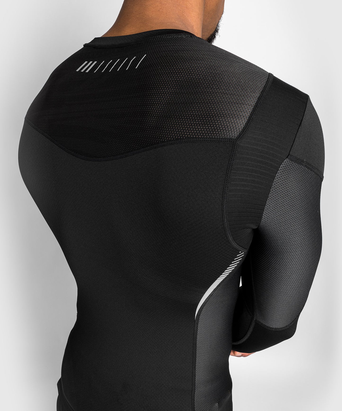 T-Shirt de compression Manches Longues Venum Tempest 2.0 – Noir/Gris - T-shirts de compression