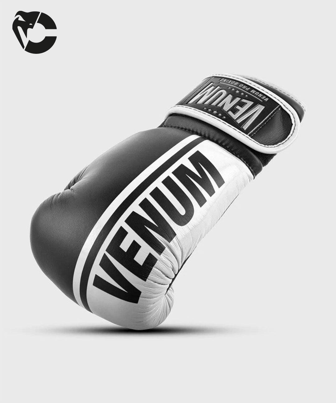 GANTS DE BOXE PRO VENUM GIANT 2.0 - VELCRO Noir/Blanc - boxing