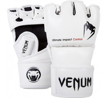 Gants MMA Venum Impact - Cuir Skintex - Blanc – Venum France
