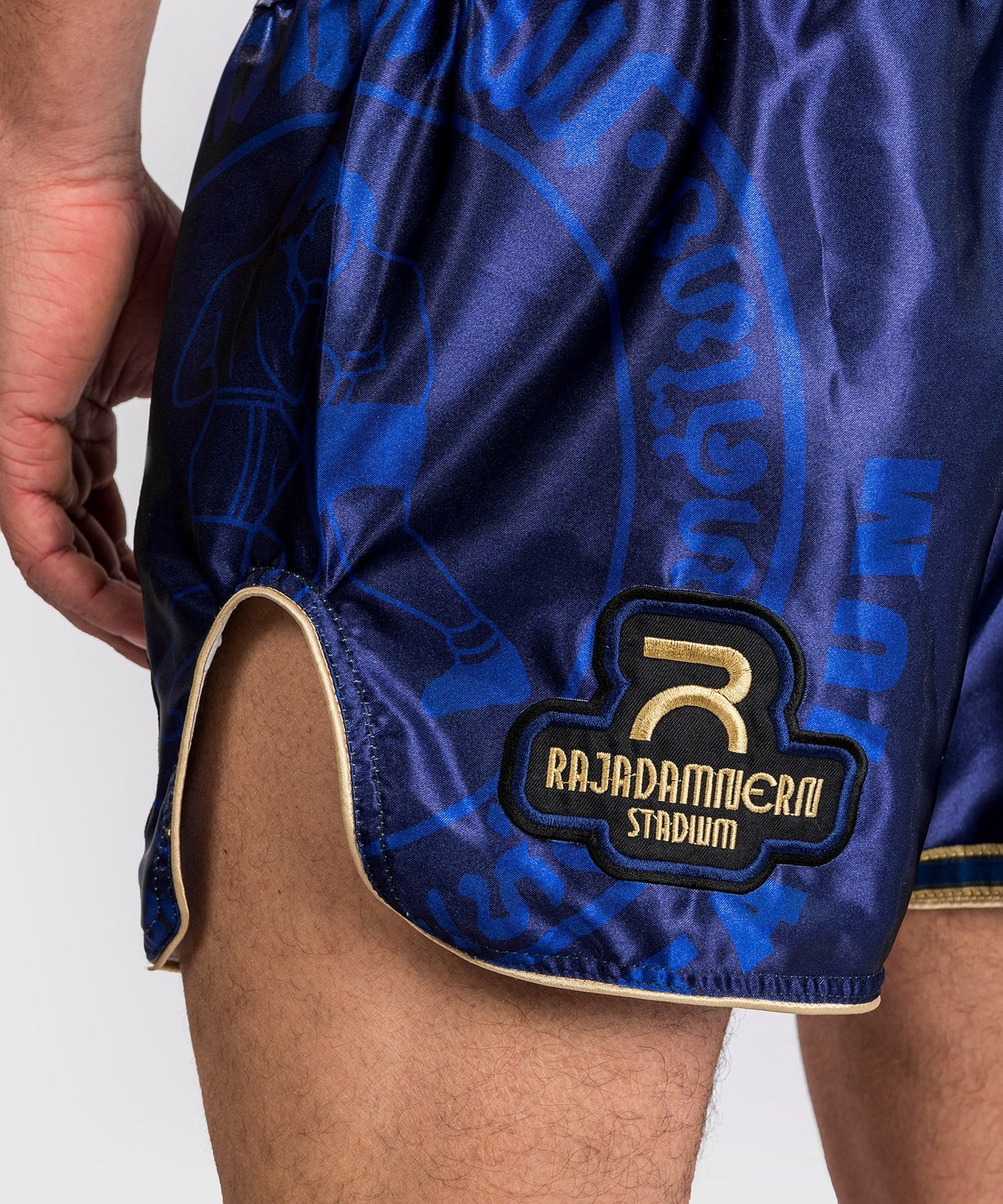 Short de Muay thaï Venum RAJADAMNERN - Bleu - Shorts de boxe thaï