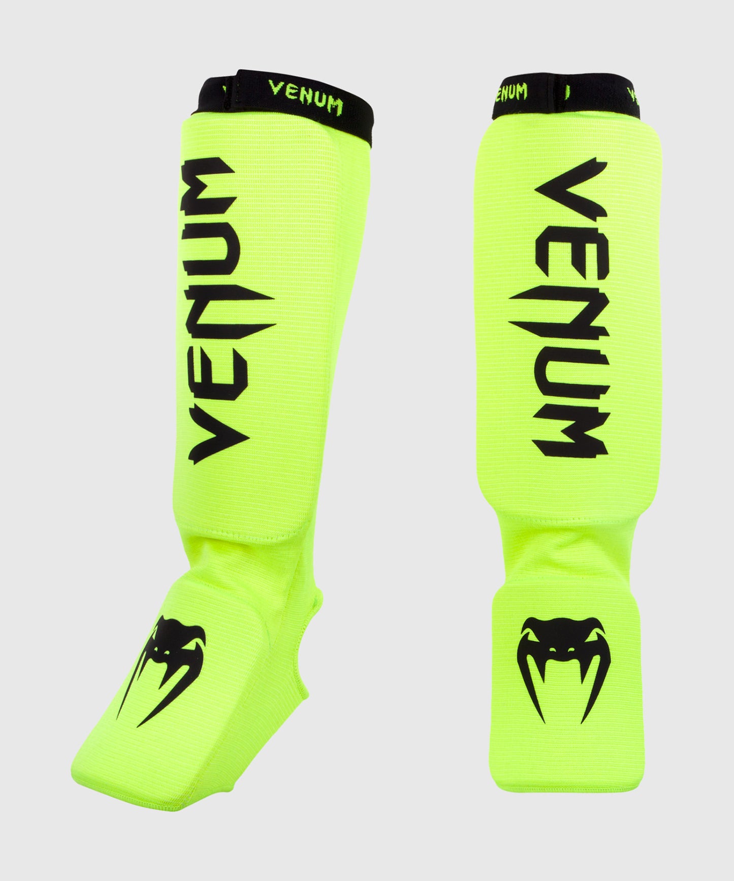 Protège-tibias et pieds Venum Kontact Fluo - Jaune fluo - Protège-tibias
