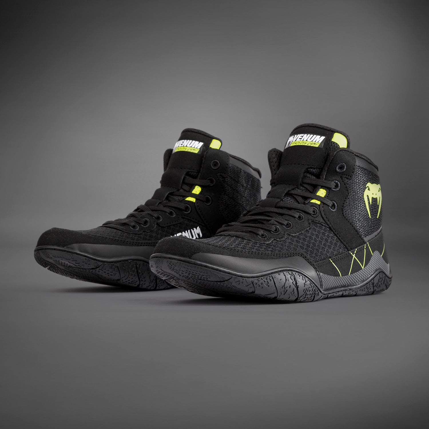 Chaussures de lutte Venum Training Camp 4.0 - Noir/Vert Néon - product-type_chaussures de lutte