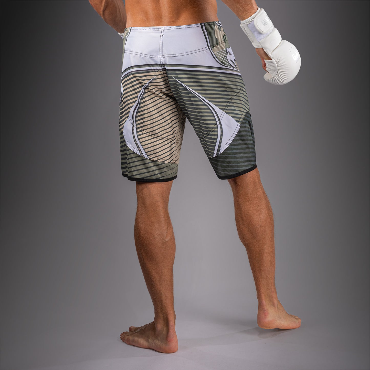 Short de Combat Venum Camo Hero - Kaki/Blanc Cassé