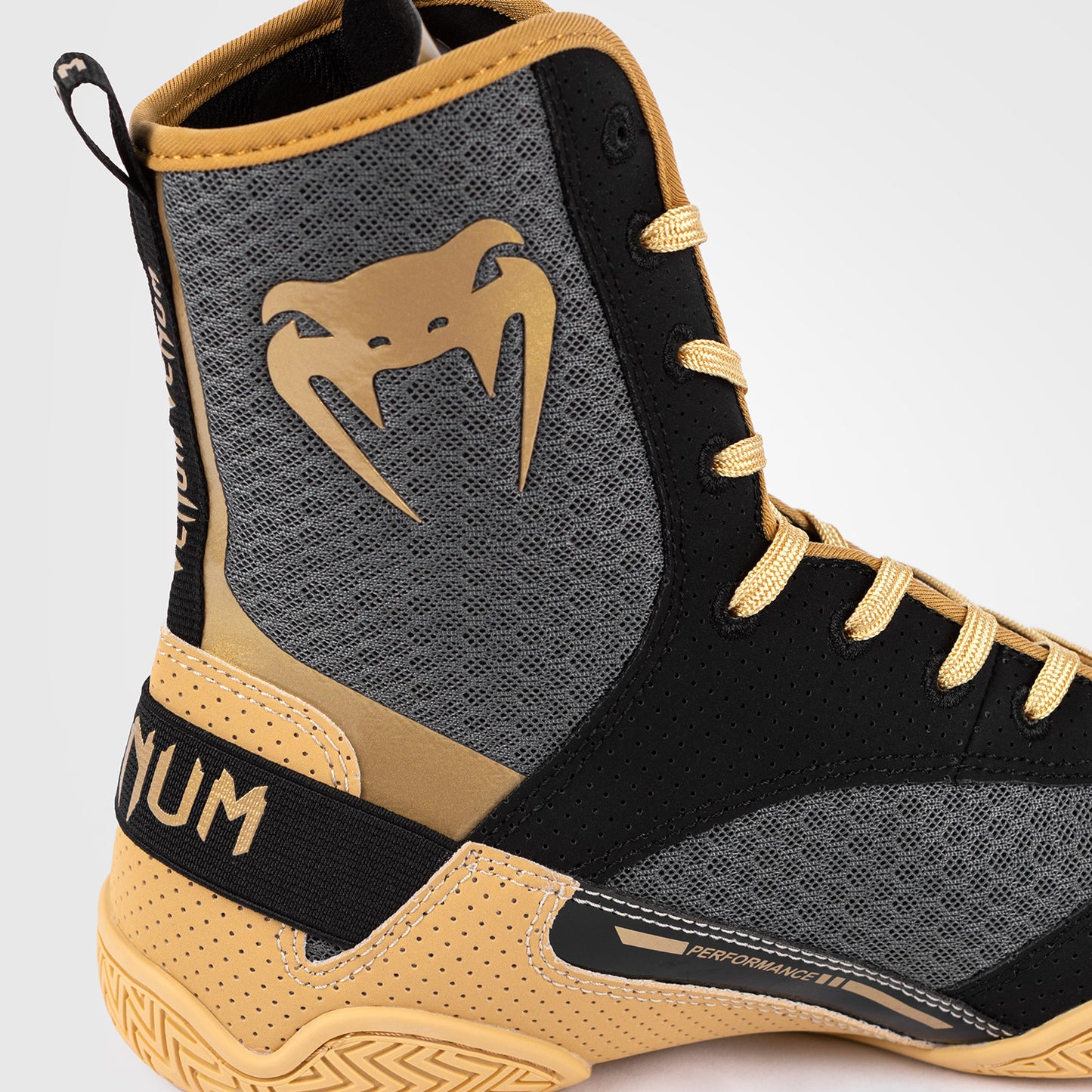 Chaussures de boxe Venum Elite - Noir/Beige - product-type_Chaussures de boxe