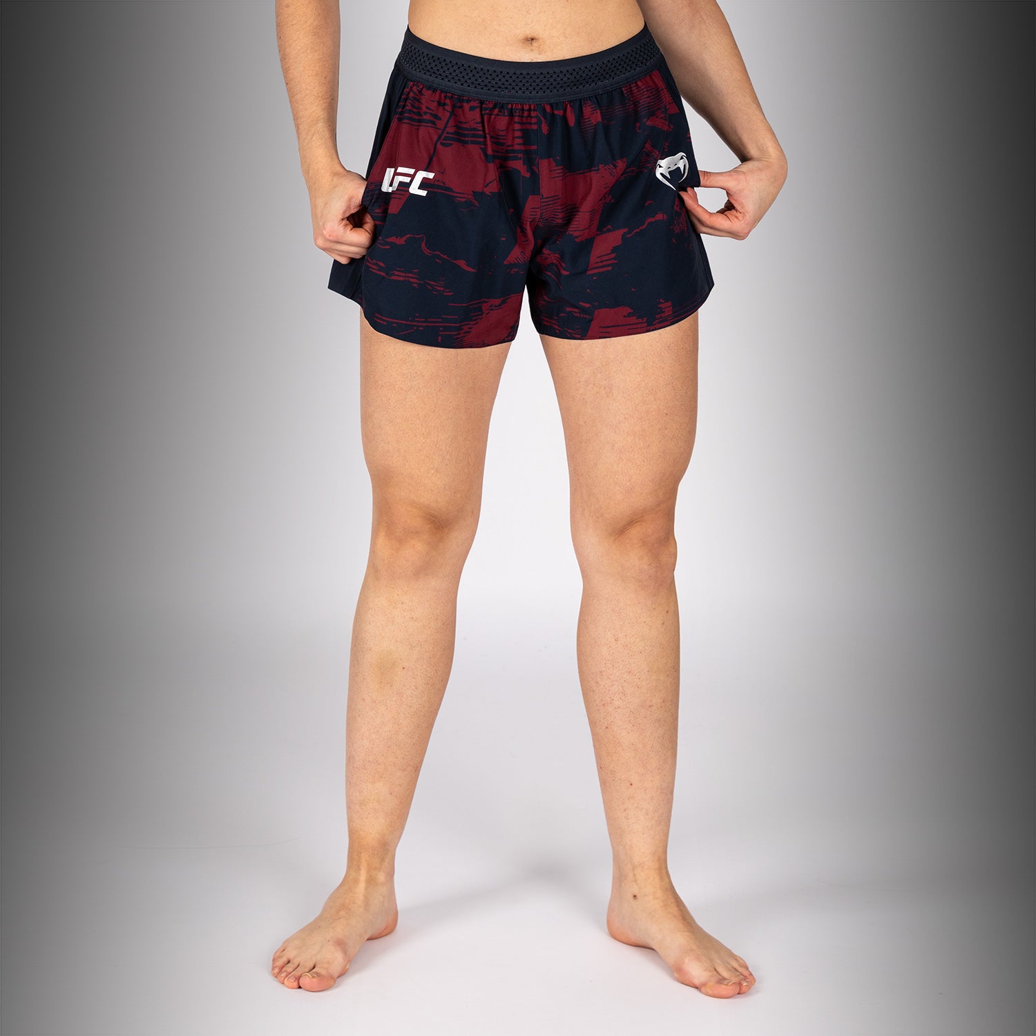 Short Performance Femme UFC Zenith by Venum Authentic Fight Week - Bleu marine/Bordeaux/Argent - product-type_Shorts de training