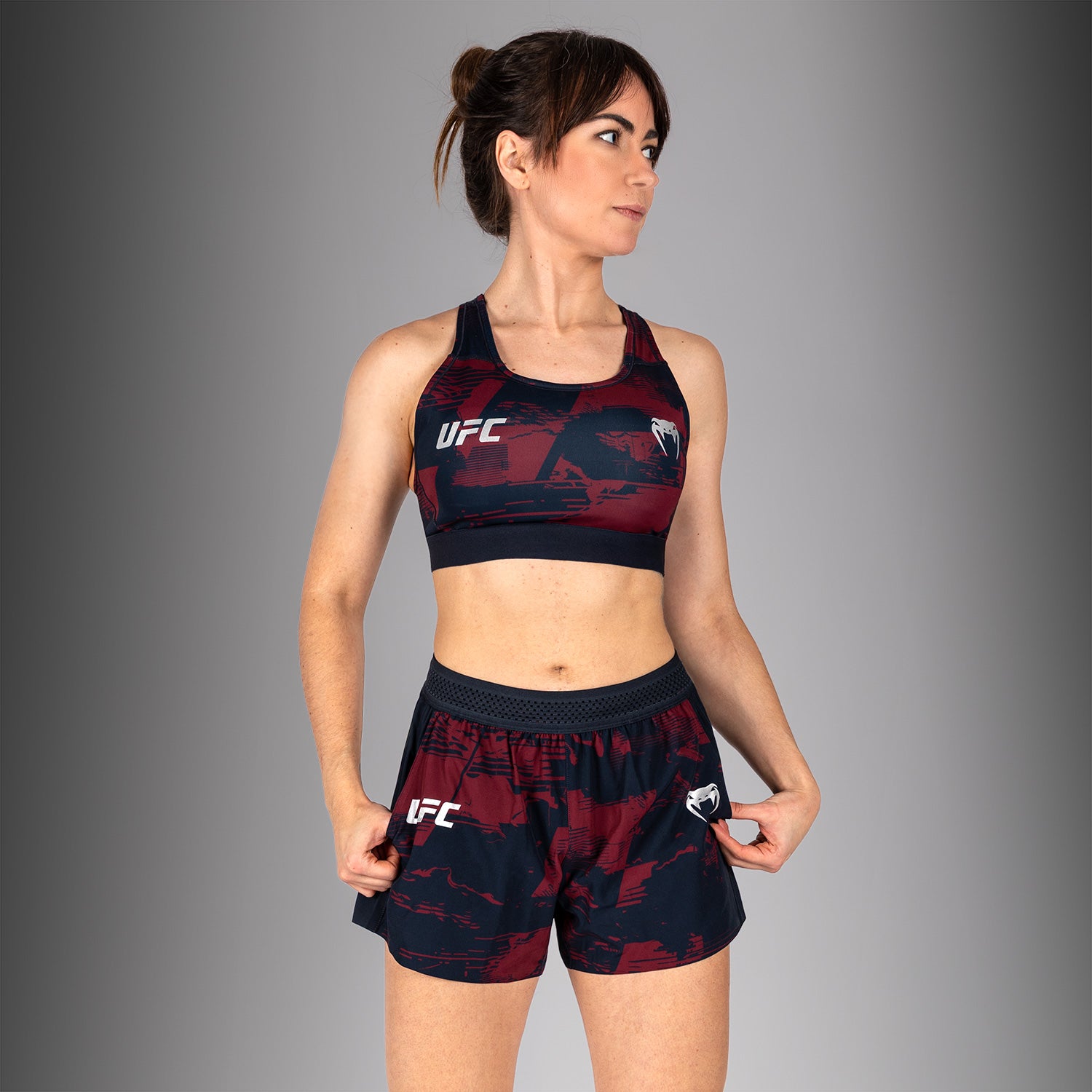 Brassière de sport Femme UFC Zenith by Venum Authentic Fight Week - Bleu marine/Bordeaux/Argent - product-type_Brassières de sport