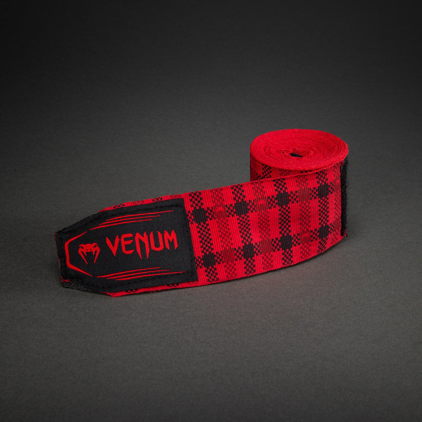 Bandes de Boxe Venum Kontact Evo Tartan - Rouge Fury - product-type_Bandages de boxe