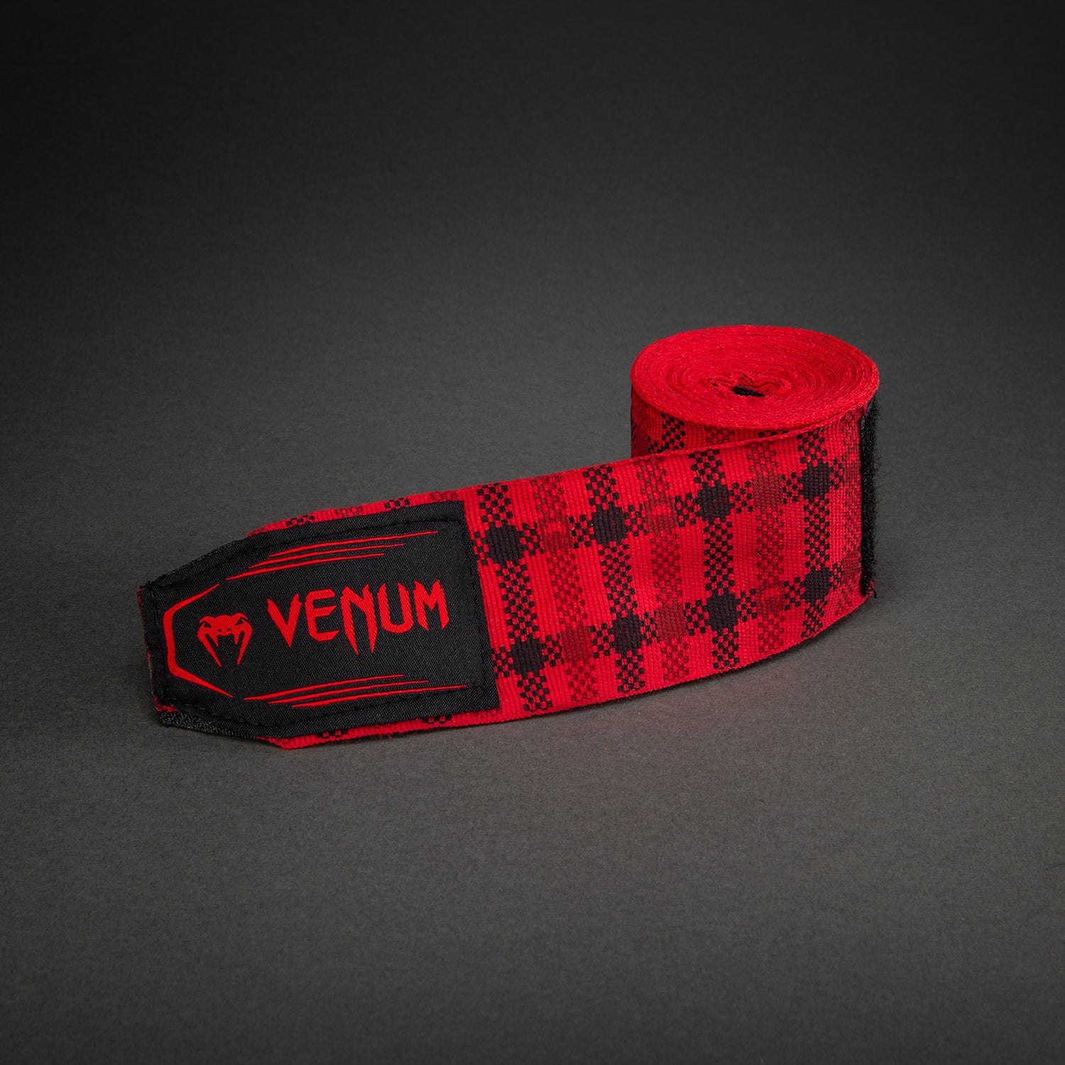 Bandes de Boxe Venum Kontact Evo Tartan - Rouge Fury - product-type_Bandages de boxe