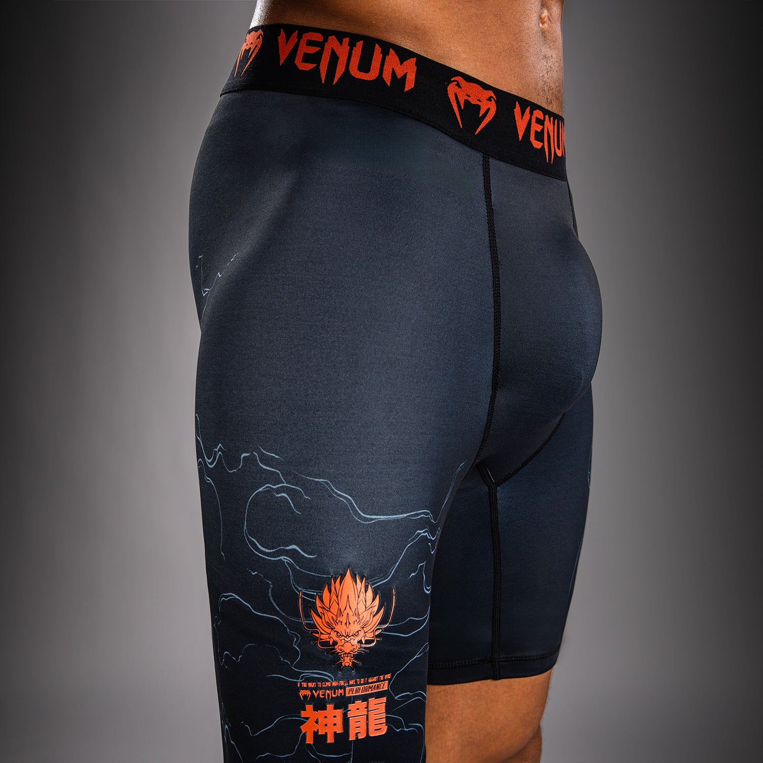 Short de Compression Venum Thunder Dragon – Noir/Gris/Cuivre - product-type_Shorts de compression