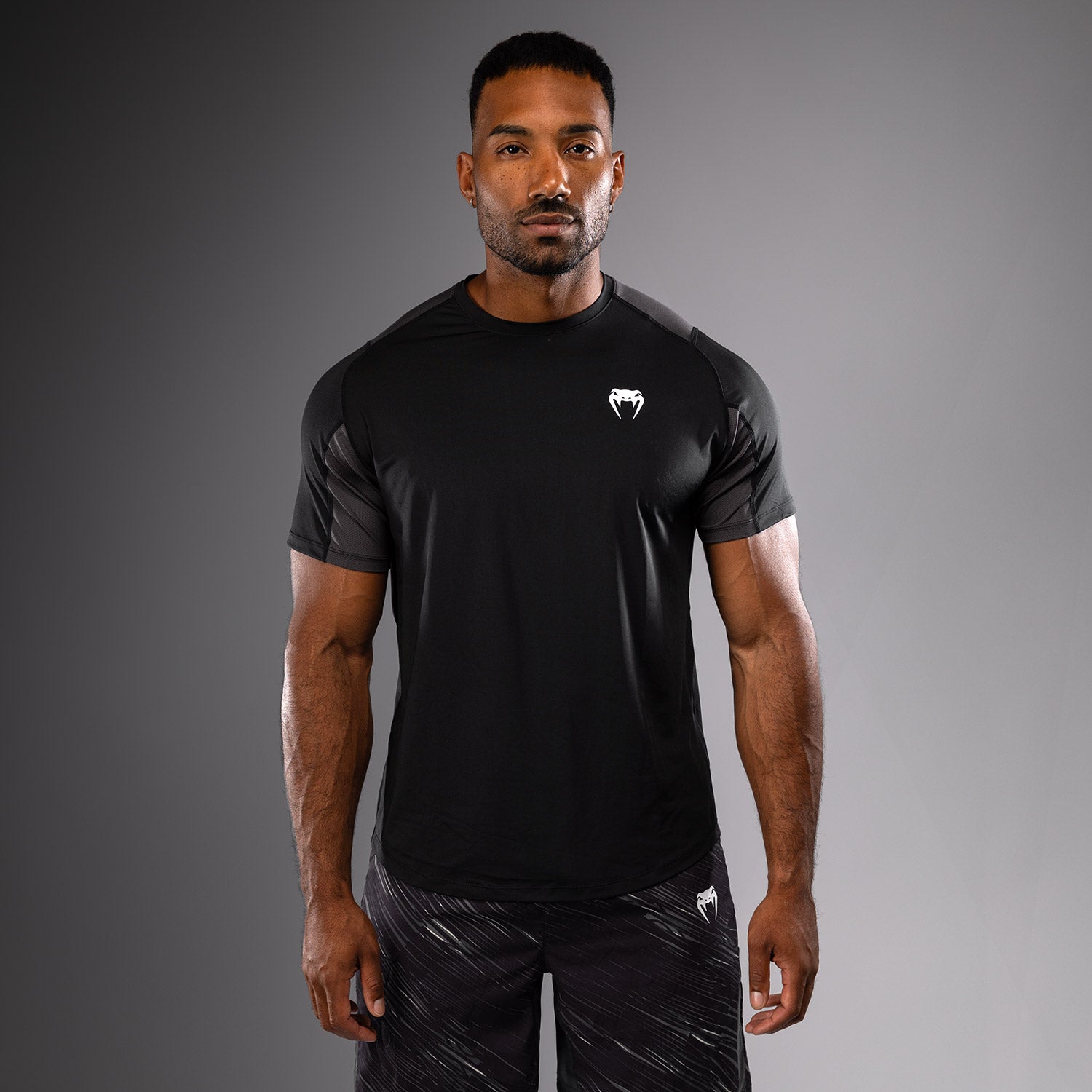 T-shirt Dry-Tech Venum Rapid - Noir/Gris Orage - product-type_T-Shirts Dry Tech