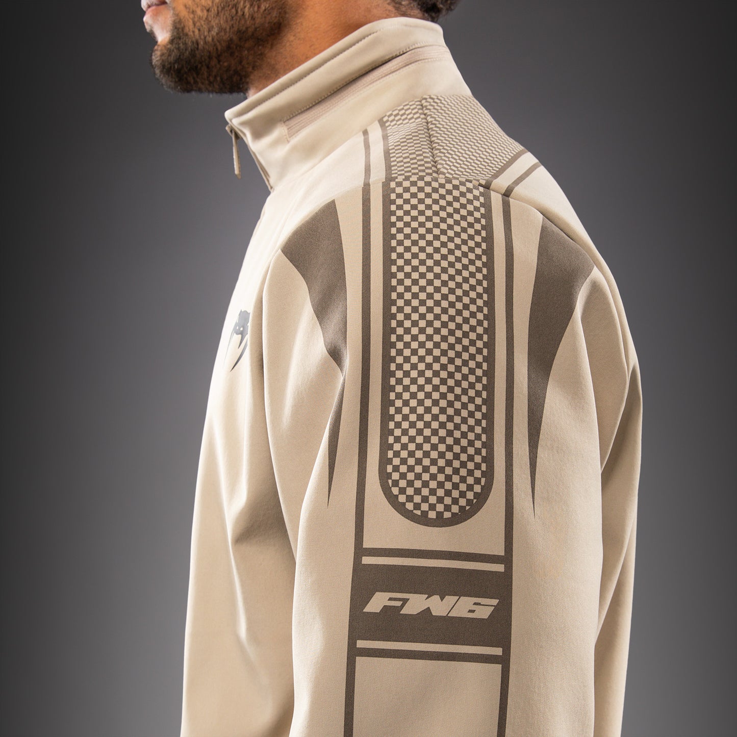 Sweat à Capuche Zippé pour Homme Venum UFC Unity by Venum Authentic Fight Week - Sable