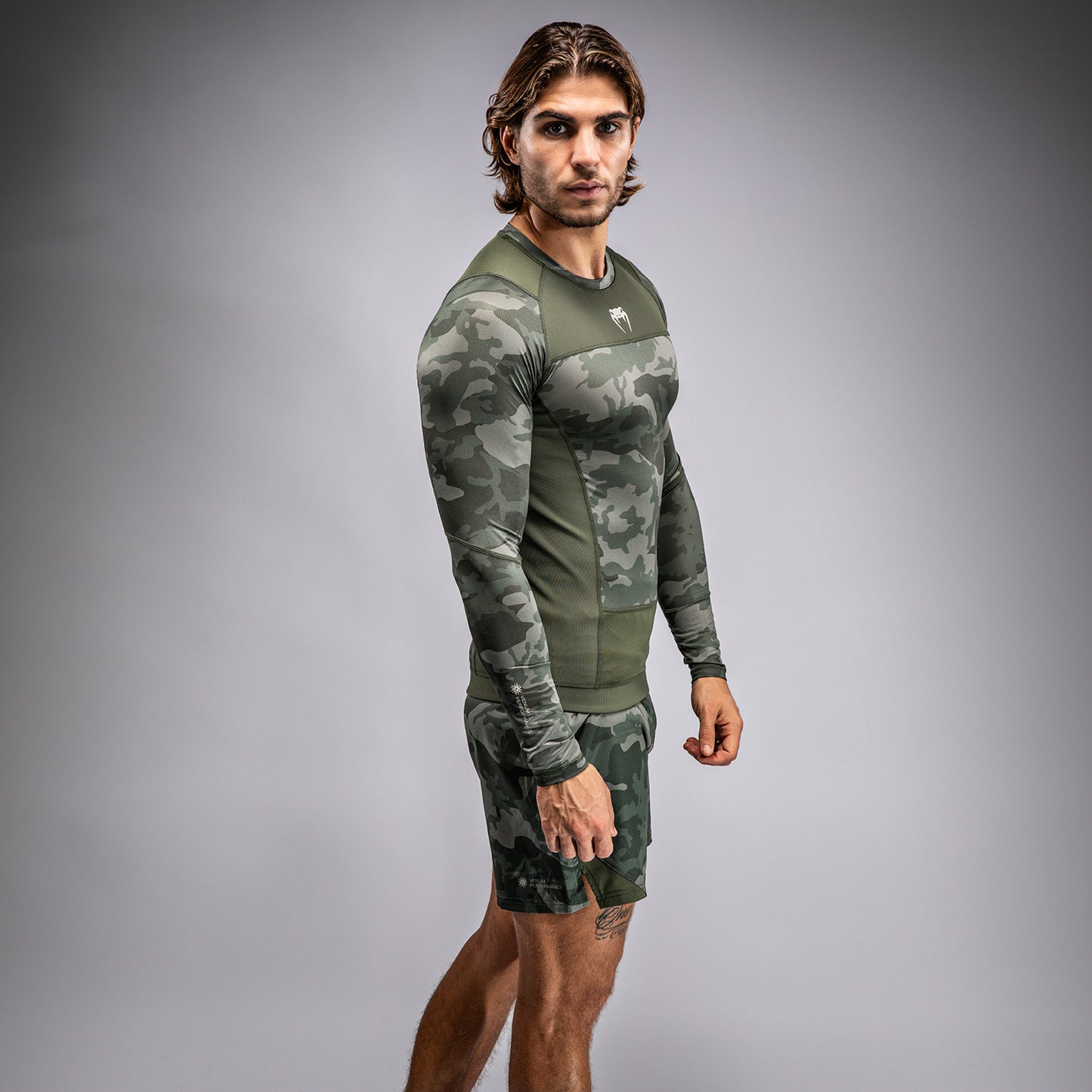 Rashguard à Manches Longues Venum G-Fit Air pour Hommes - Camo Militaire - product-type_T-Shirts de Compression