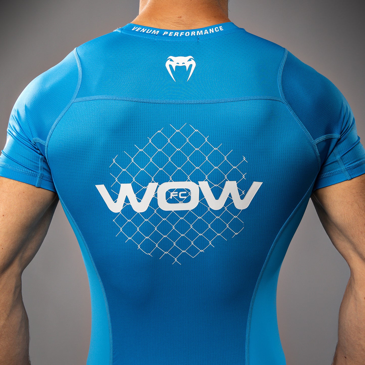 Rashguard manches courtes Venum x WOW FC - Bleu - product-type_T-Shirts de Compression