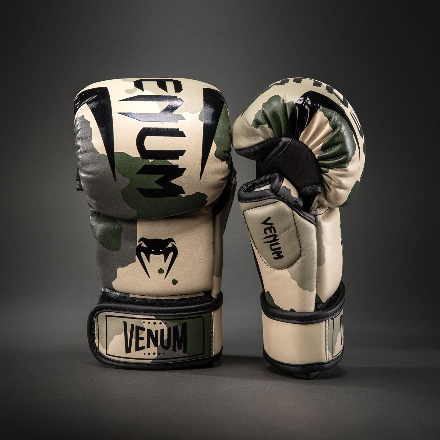 Gants de Sparring Venum Elite - Kaki/ Blanc Cassé