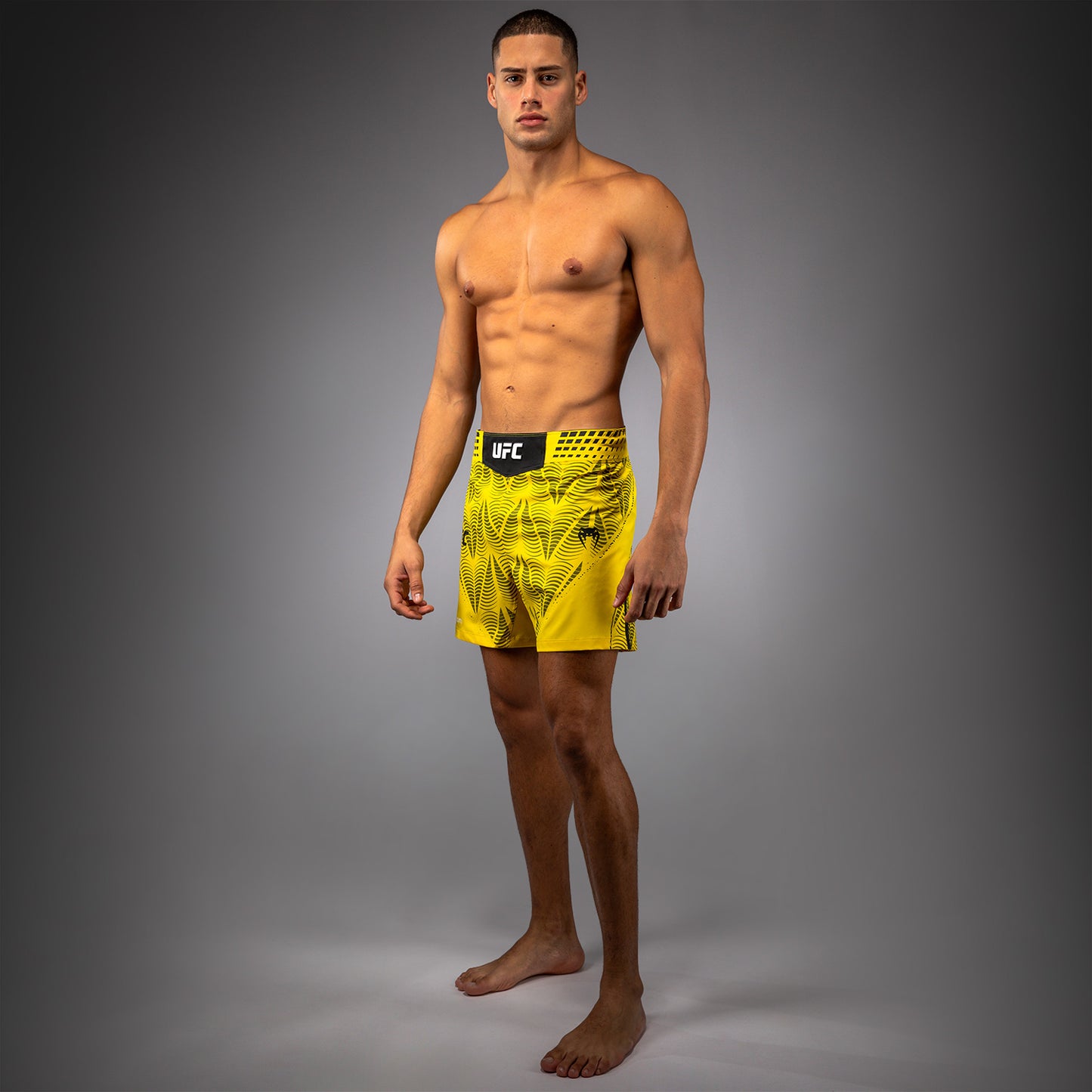Short de combat coupe courte Homme UFC Zenith by Venum Authentic Fight Night - Jaune
