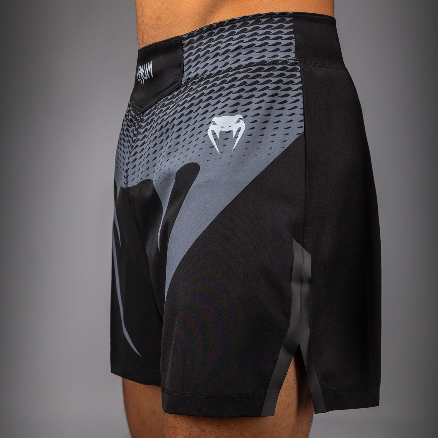 Short de Combat Venum No Gi - Noir/Gris Argenté